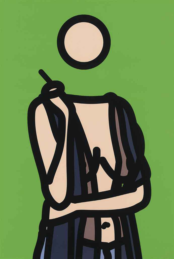 Julian Opie — Рут с сигаретой, 5