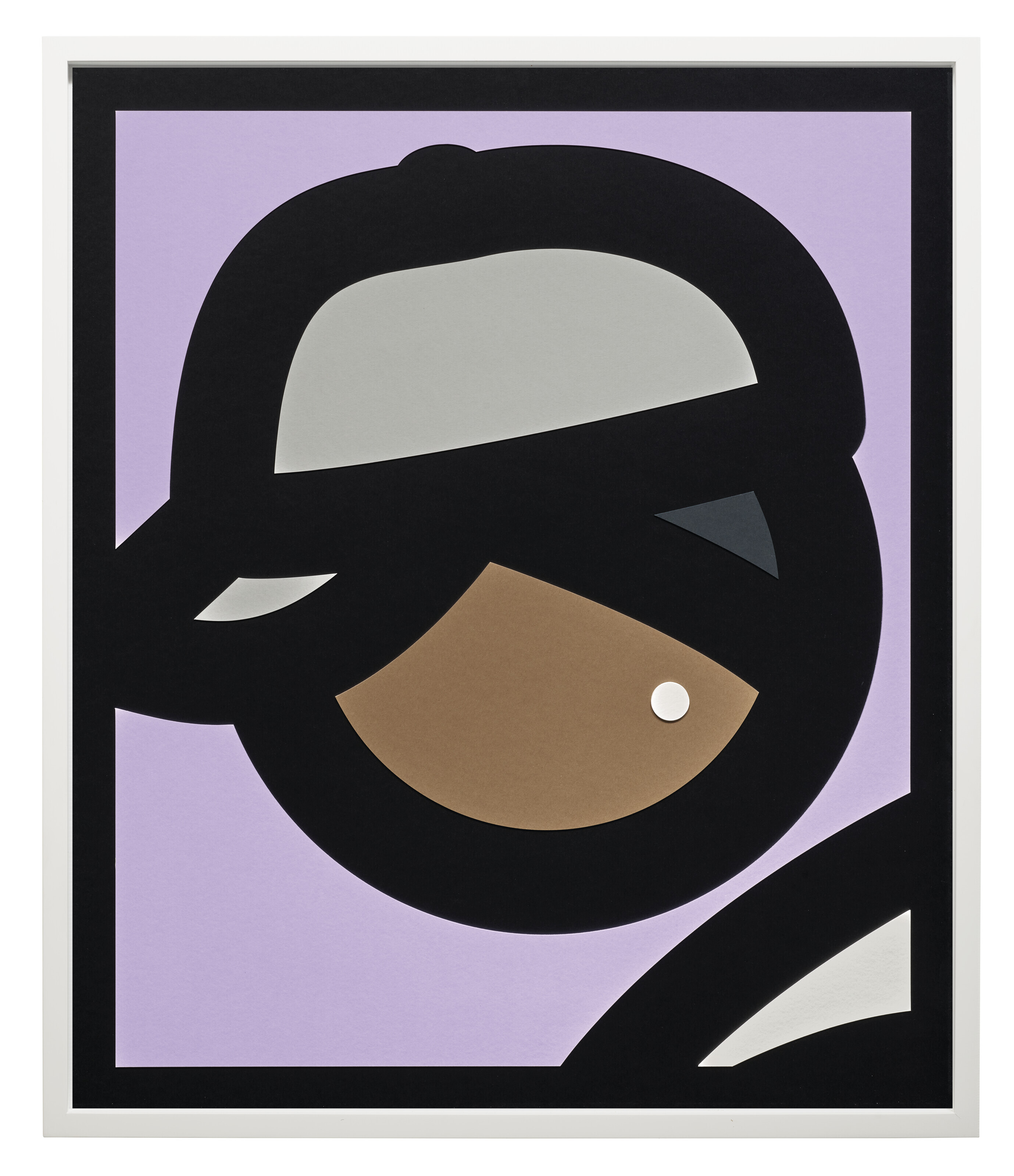 Julian Opie — Бумажная головка 3, из: Бумажные головки