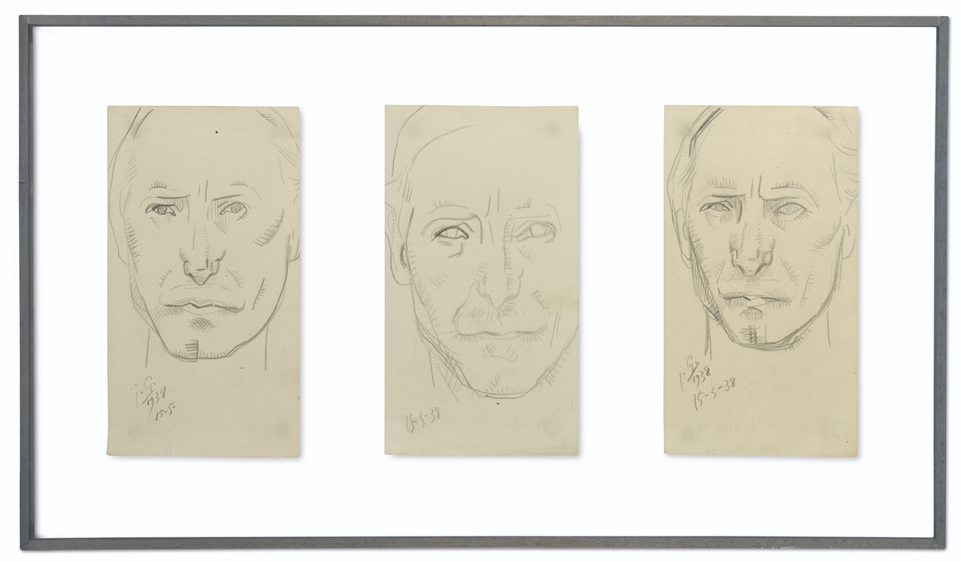 Julio Gonzalez — Автопортрет Крокиса (i, ii и III)
