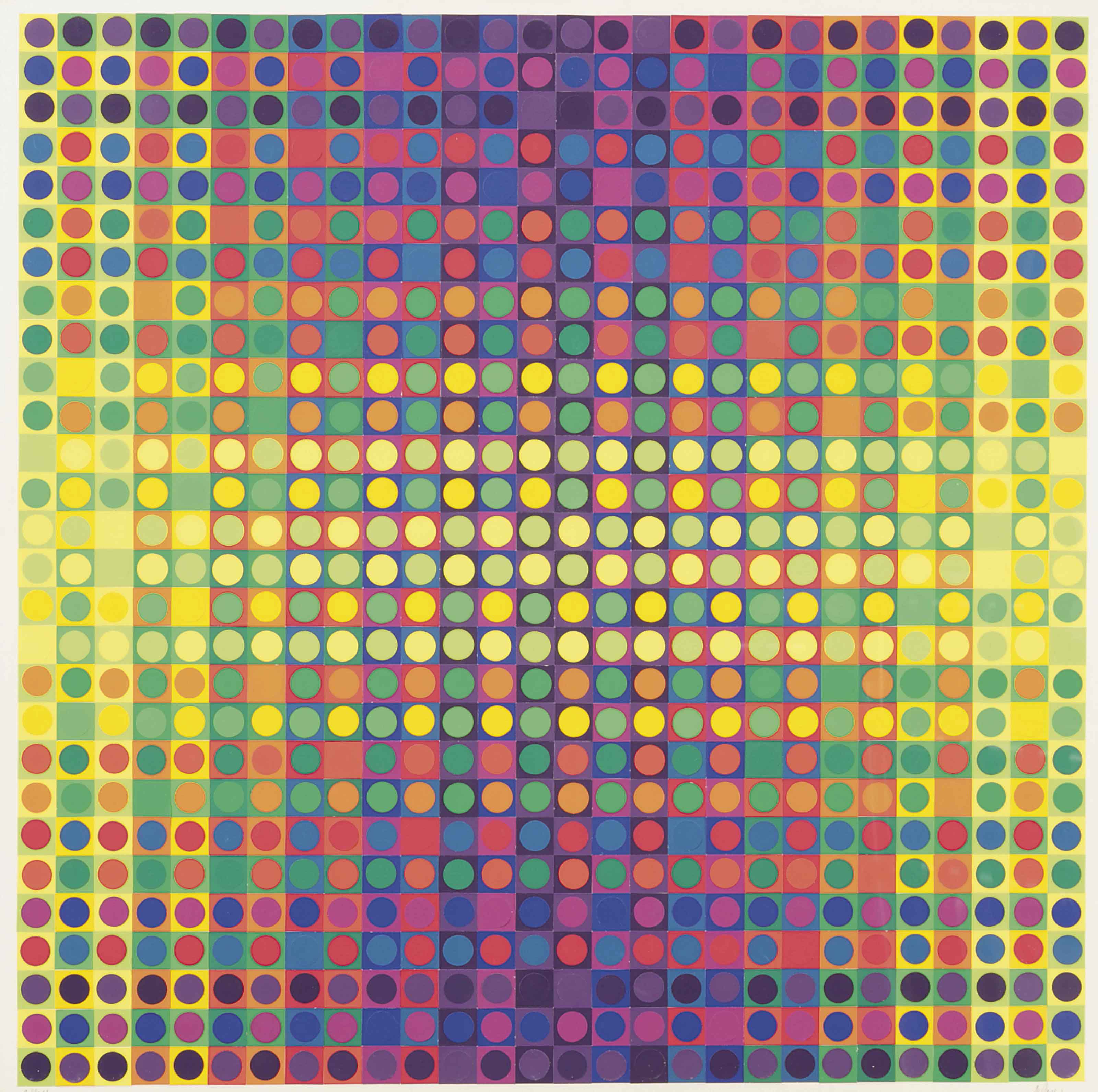 Julio Le Parc — Серия 26 D, номер 1-3 10-8 3-1 8-10