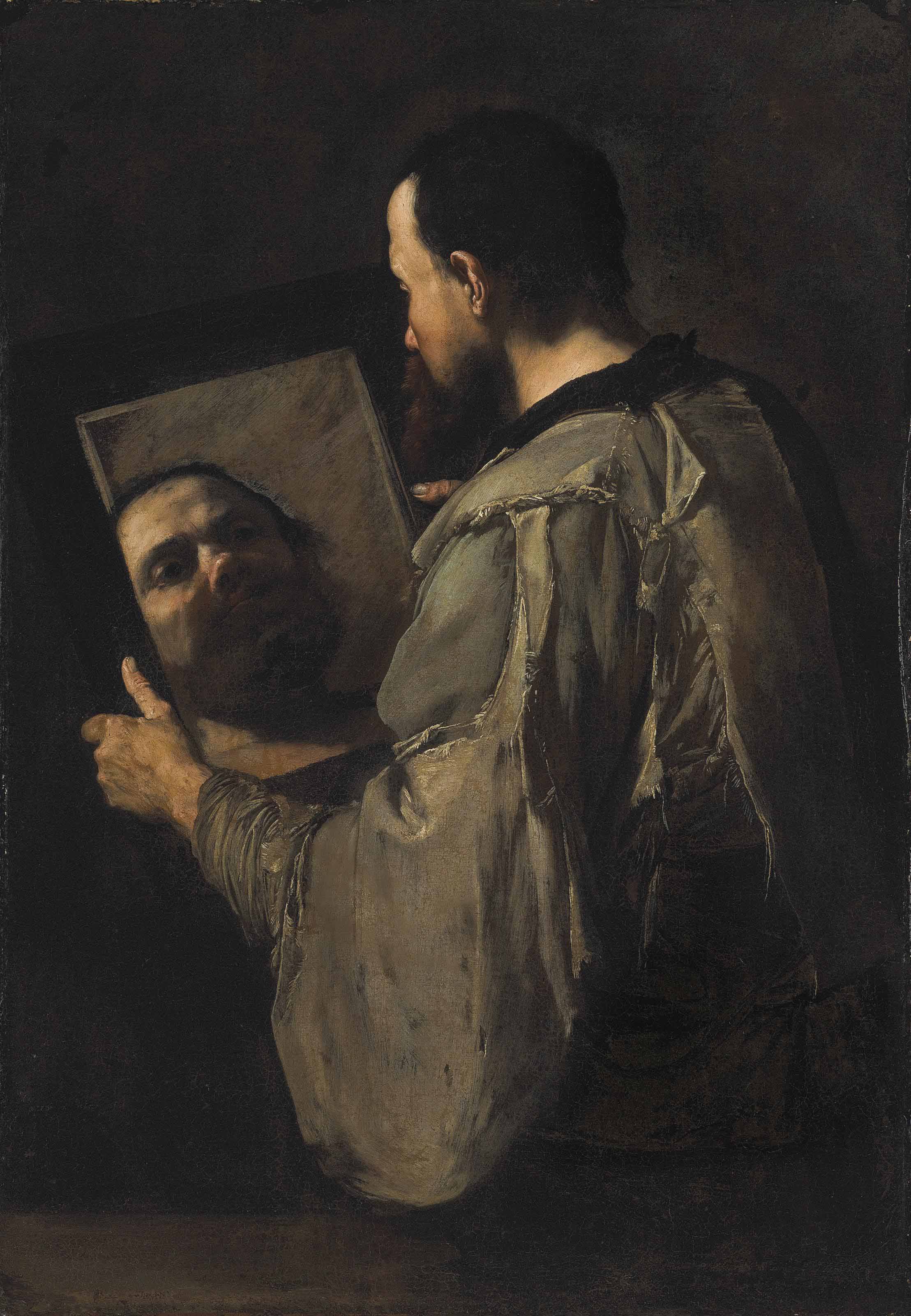 Jusepe de Ribera — Философ, держащий в руках зеркало