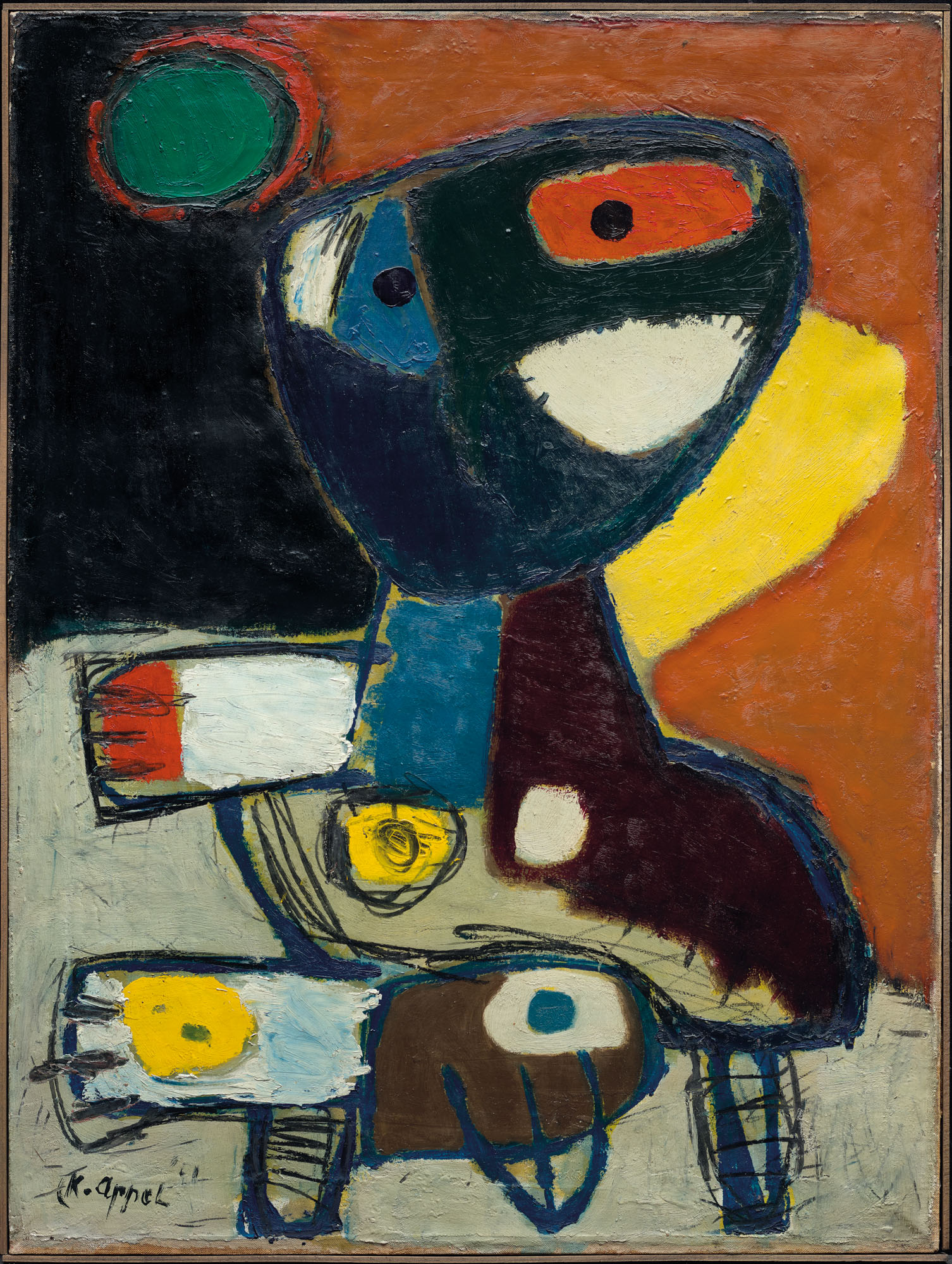 Karel Appel — Ребенок с зеленым мячом, изображение 3