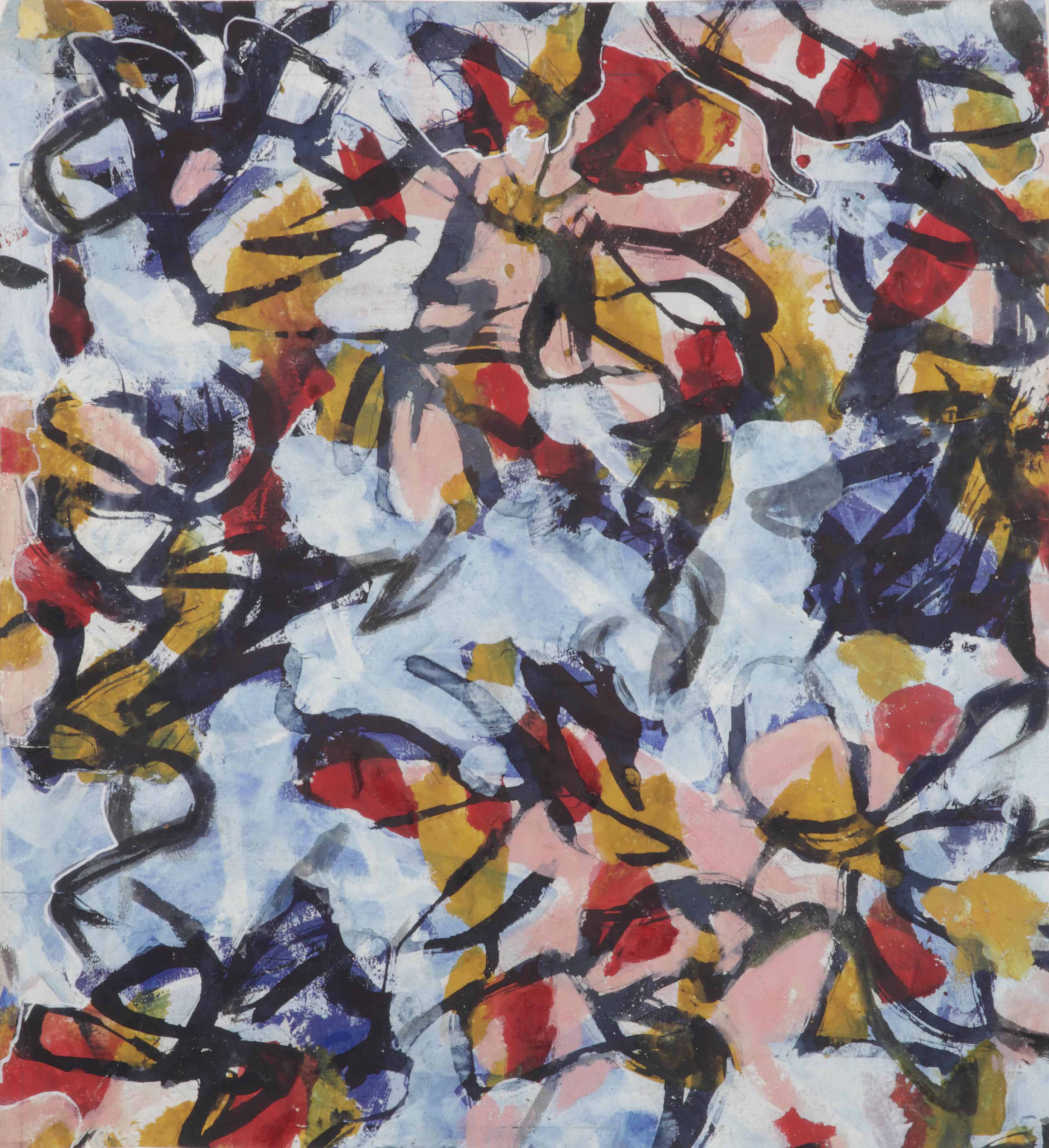 Karel Appel — Без названия (Дизайн для ткани)