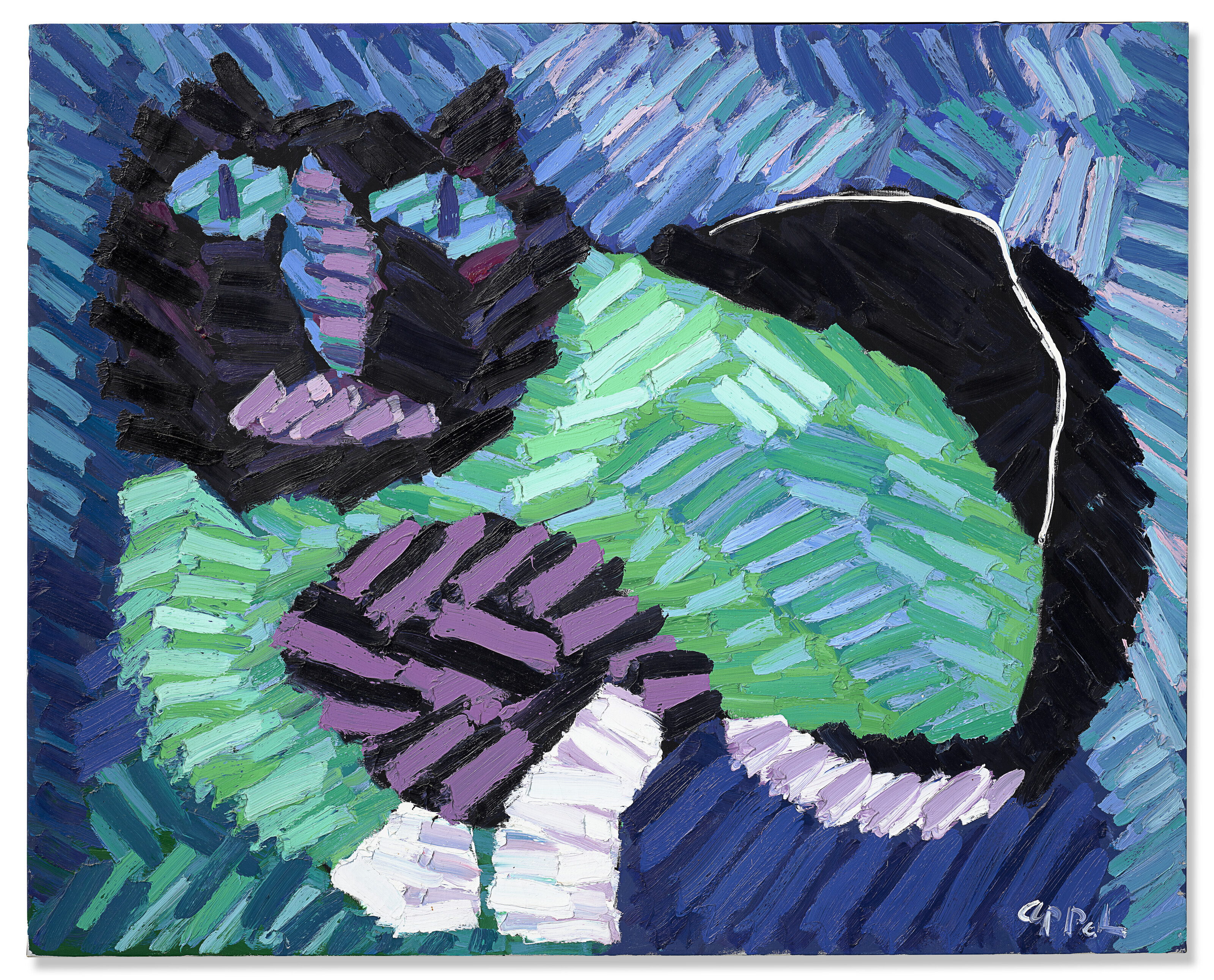 Karel Appel — Зеленый кот