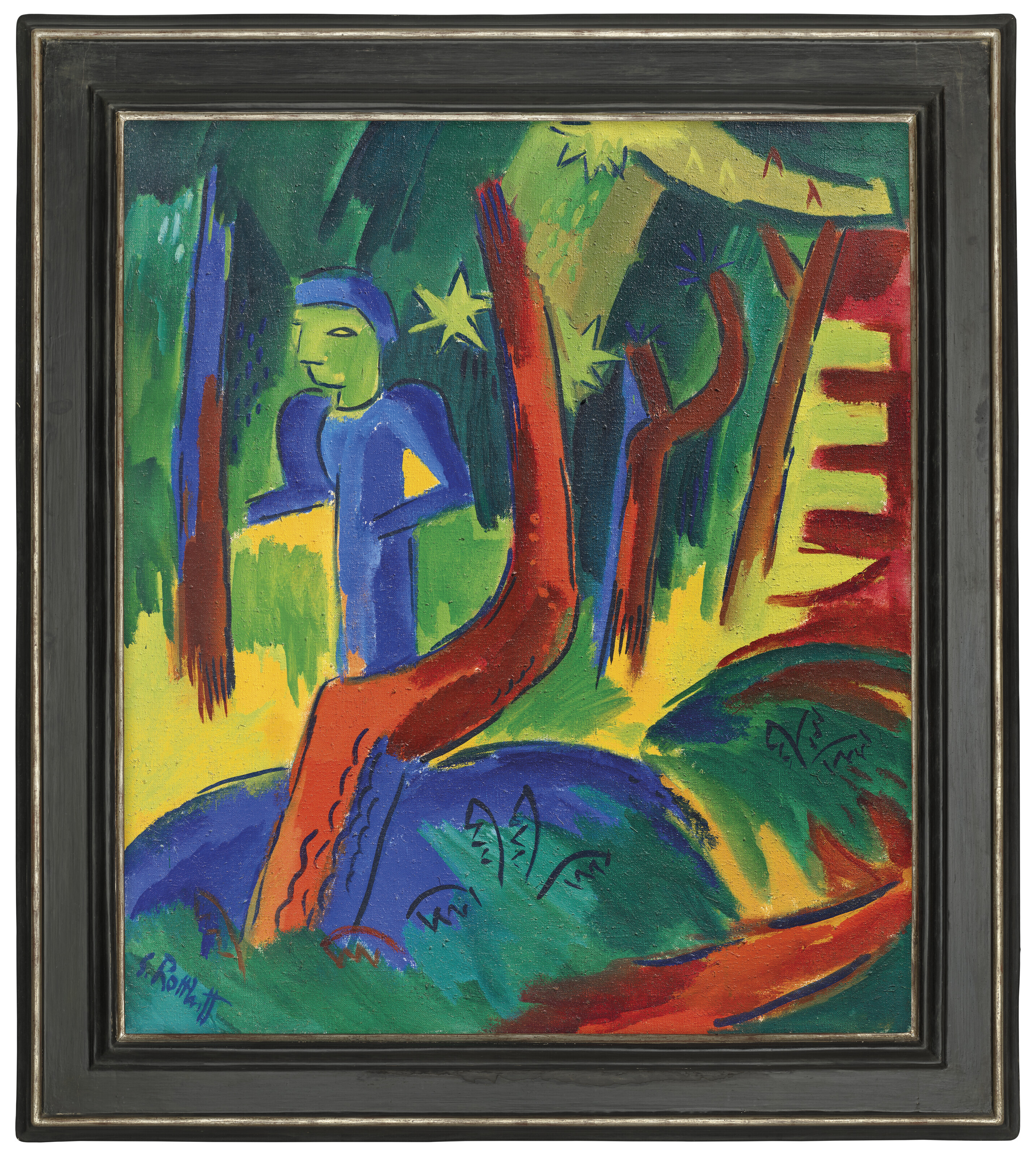 Karl Schmidt-Rottluff — Фрау и Вальд, изображение 2