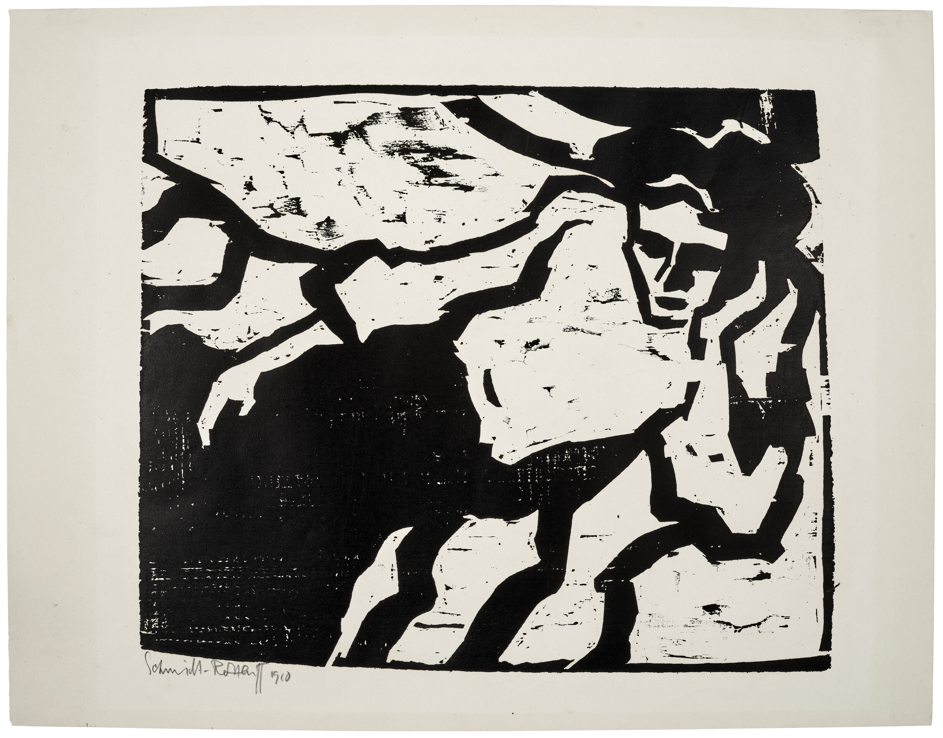 Karl Schmidt-Rottluff — Liegendes Mädchen (Лежащая девушка), изображение 3