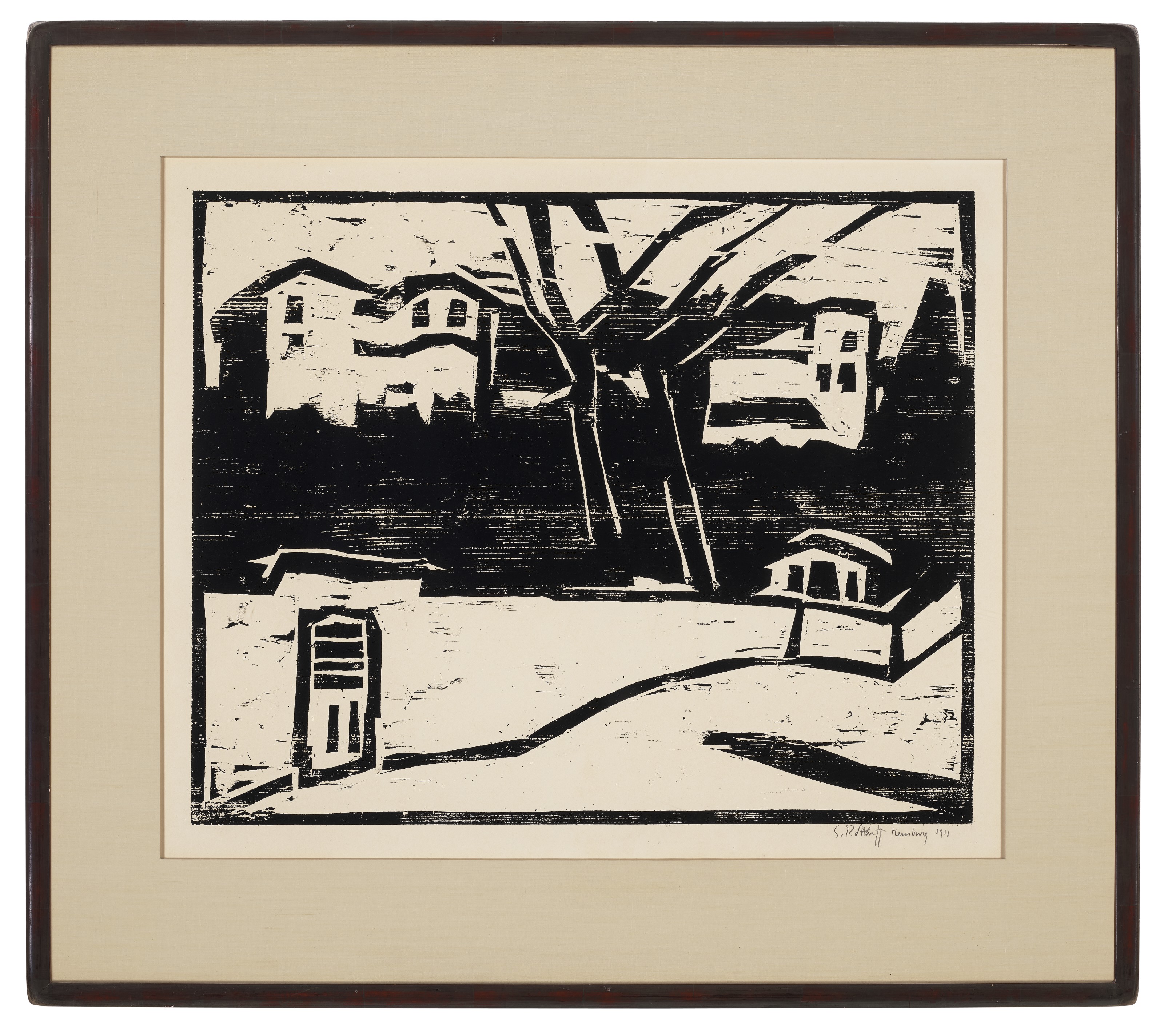 Karl Schmidt-Rottluff — Эльбхауссее близ Гамбурга (Эльбское водохранилище недалеко от Гамбурга), изображение 2