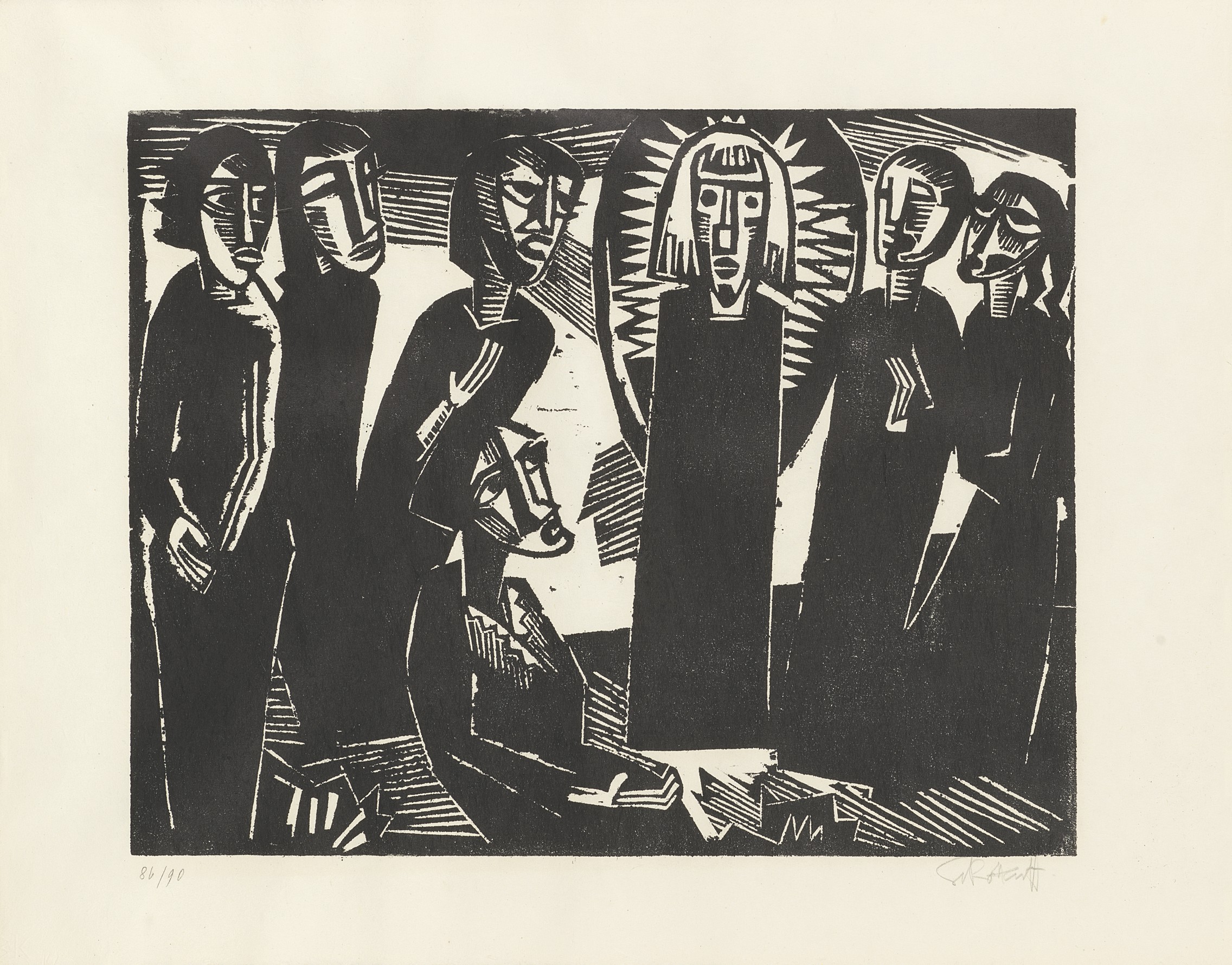 Karl Schmidt-Rottluff — Христос среди женщин, автор: Anno Santo