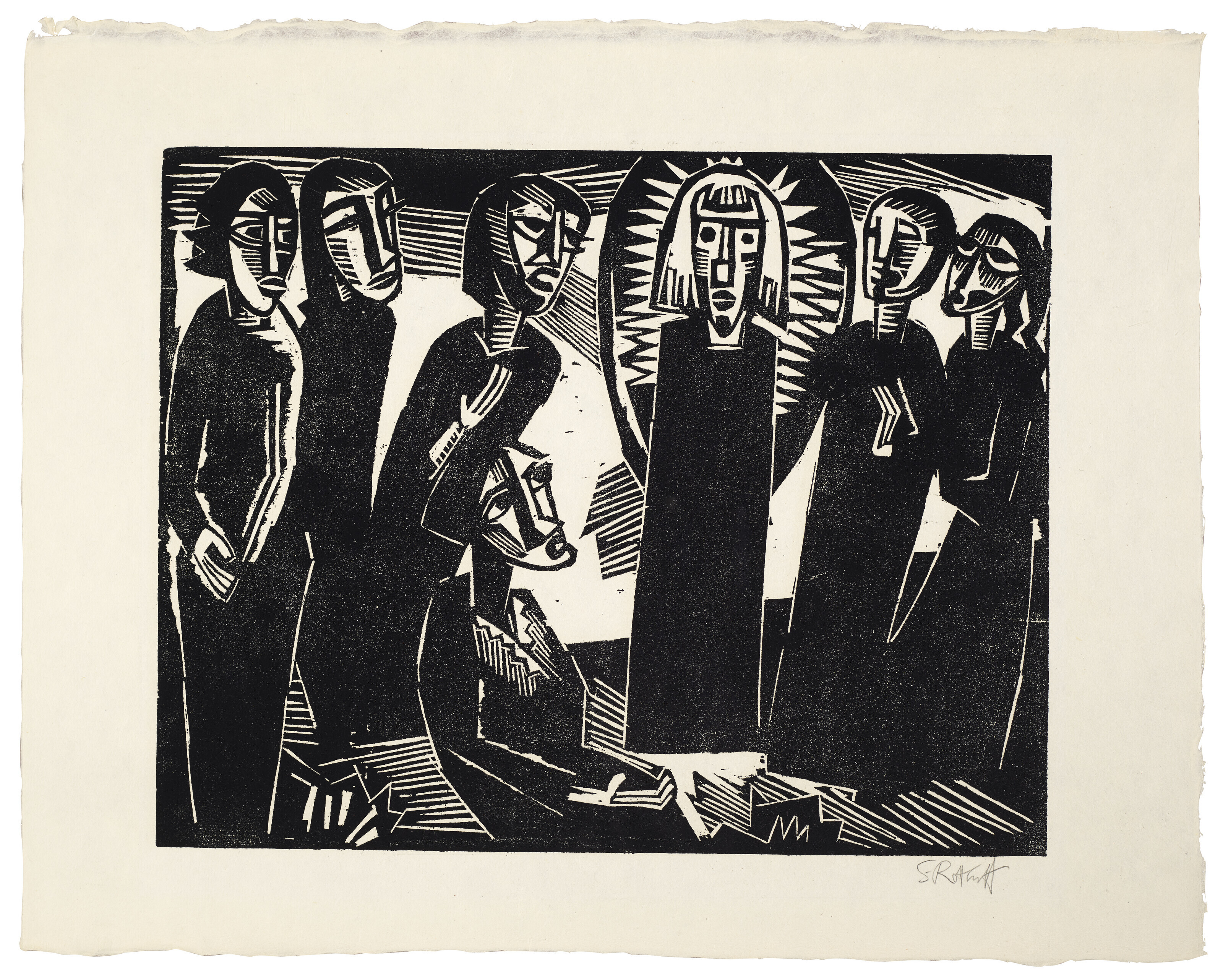 Karl Schmidt-Rottluff — Кристус унтер-ден-Фрауен, из Анно-Санто