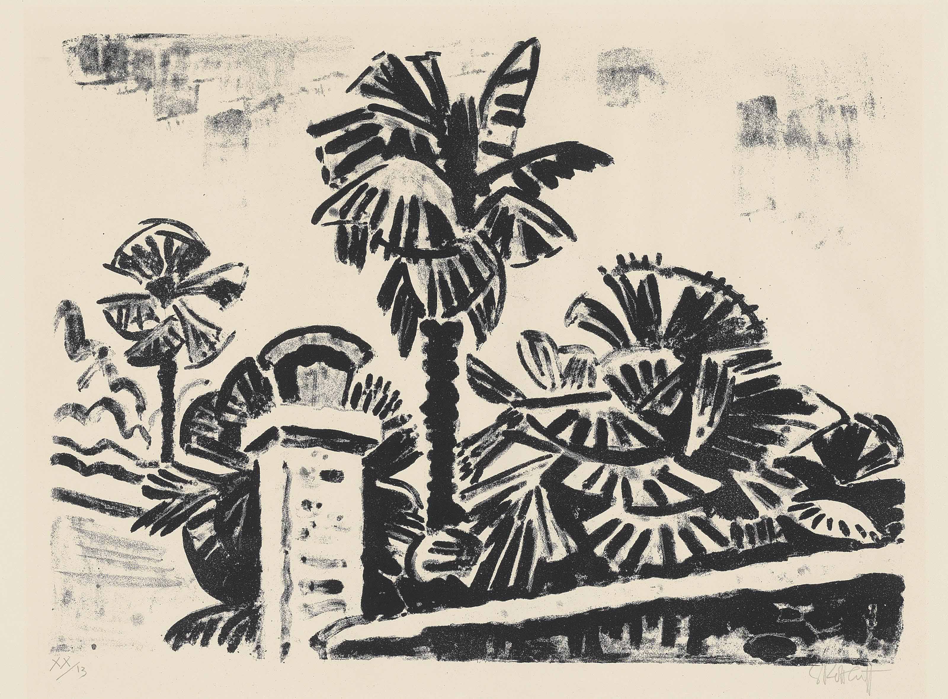 Karl Schmidt-Rottluff — Пальмовая группа