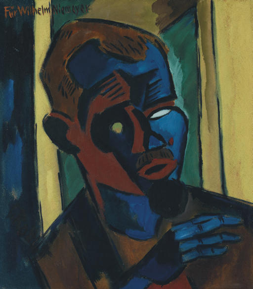 Karl Schmidt-Rottluff — Самостоятельный портрет моей любимой руки