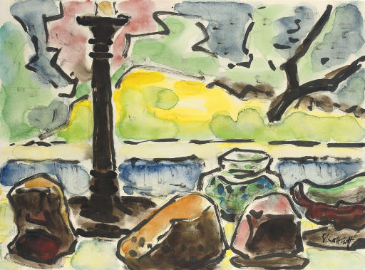 Karl Schmidt-Rottluff — Керценштендер, Страна и крепость в Фенстере