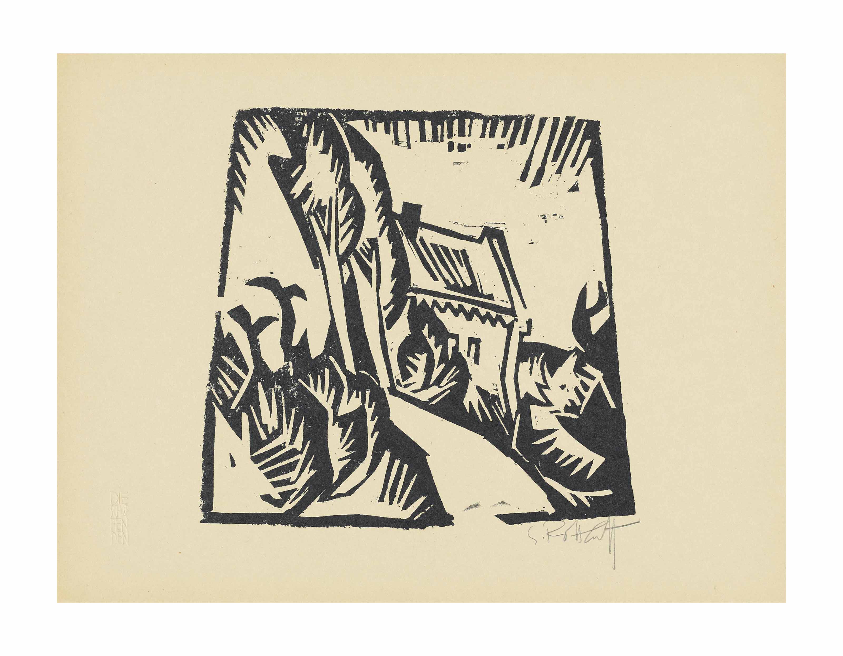 Karl Schmidt-Rottluff — Гостевой дом в Паппельне (Земельное общество)