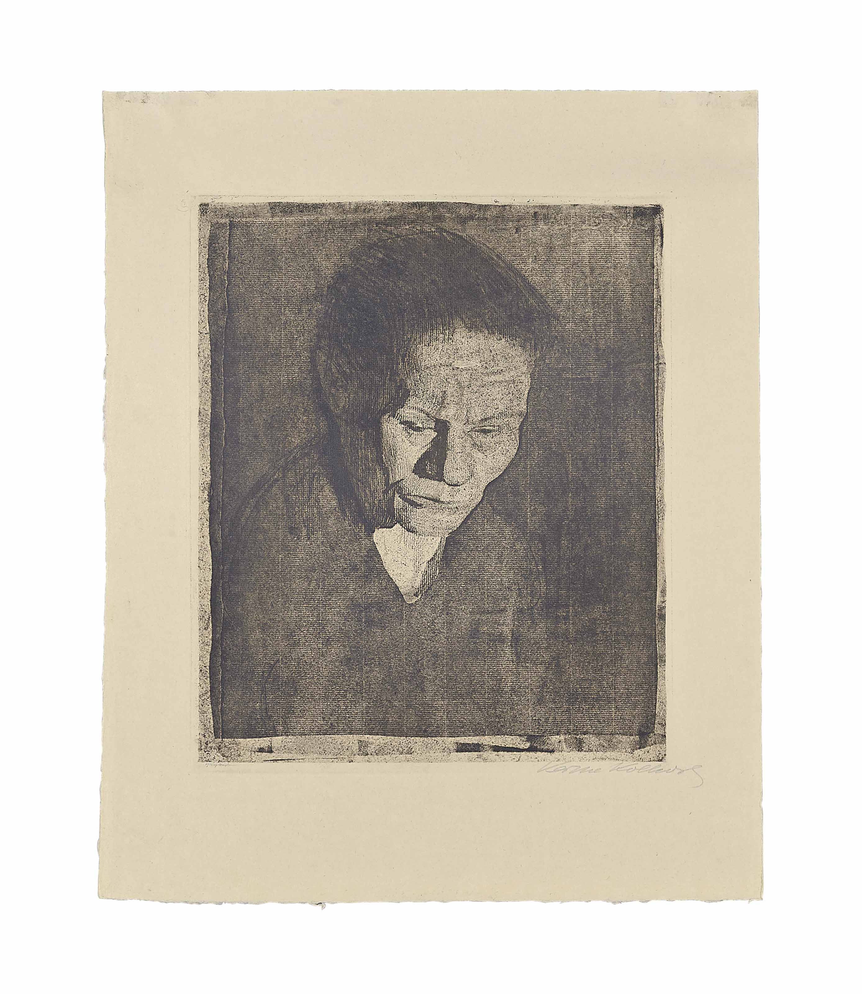 Käthe Kollwitz — Гезенктер Фрауэнкопф