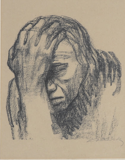 Käthe Kollwitz — Молодая женщина (фон дем Кнезебек, 161 и Клипштейн, 146)