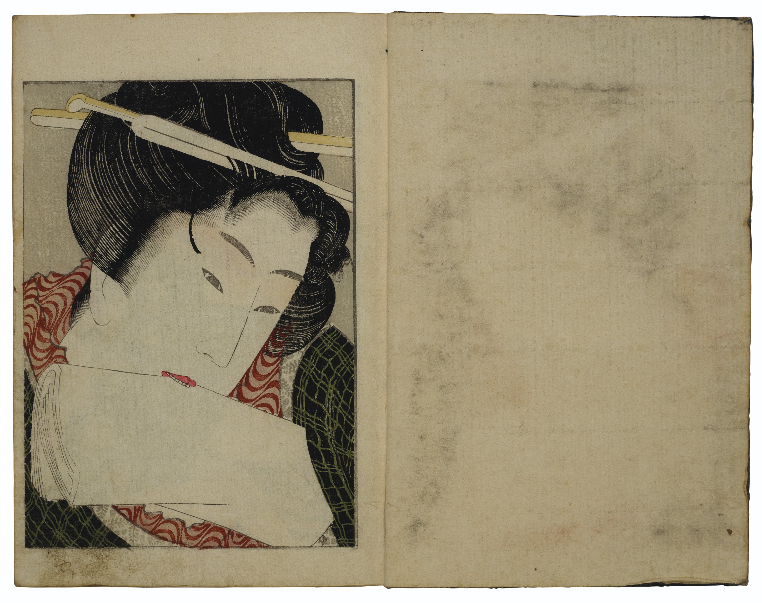 Katsushika Hokusai — Киноэ но Комацу (Тоска по любви), изображение 11