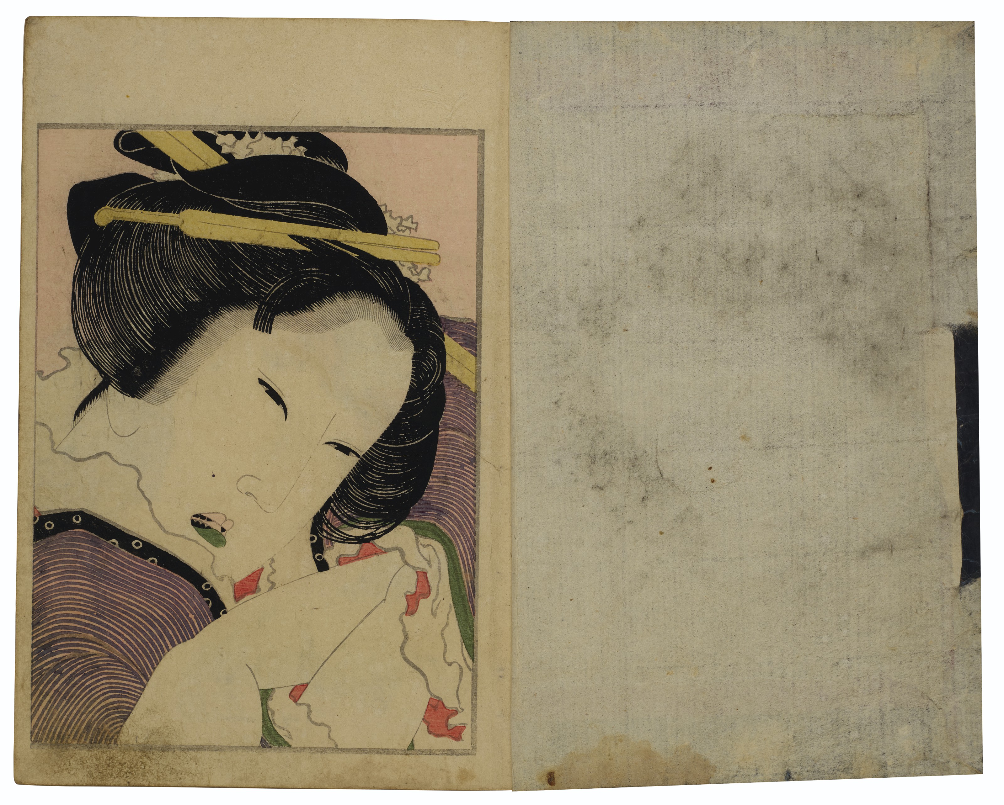 Katsushika Hokusai — Киноэ но Комацу (Тоска по любви), изображение 16