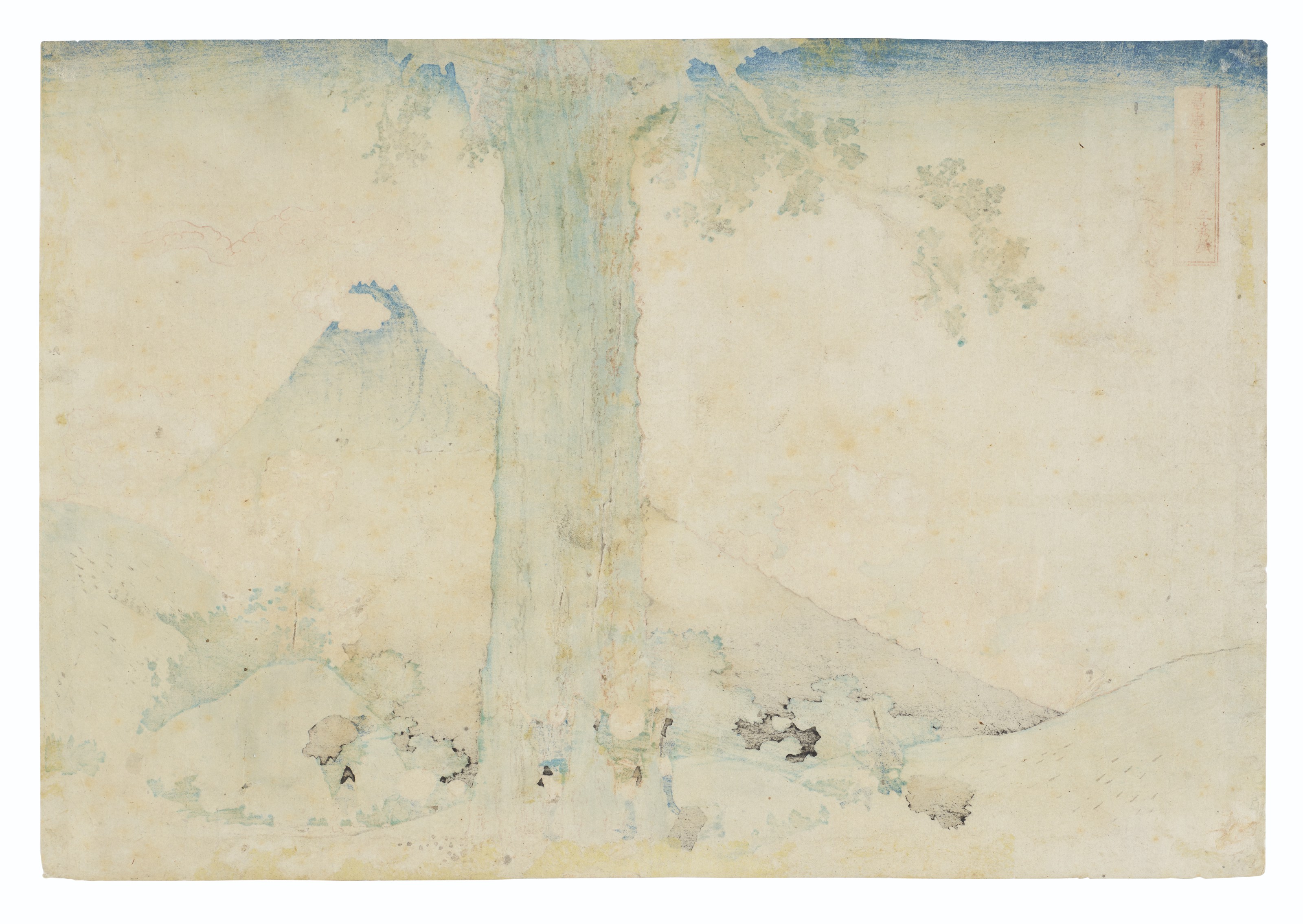 Katsushika Hokusai — Кошу Мисима-гоэ (перевал Мисима в провинции Кай), изображение 2