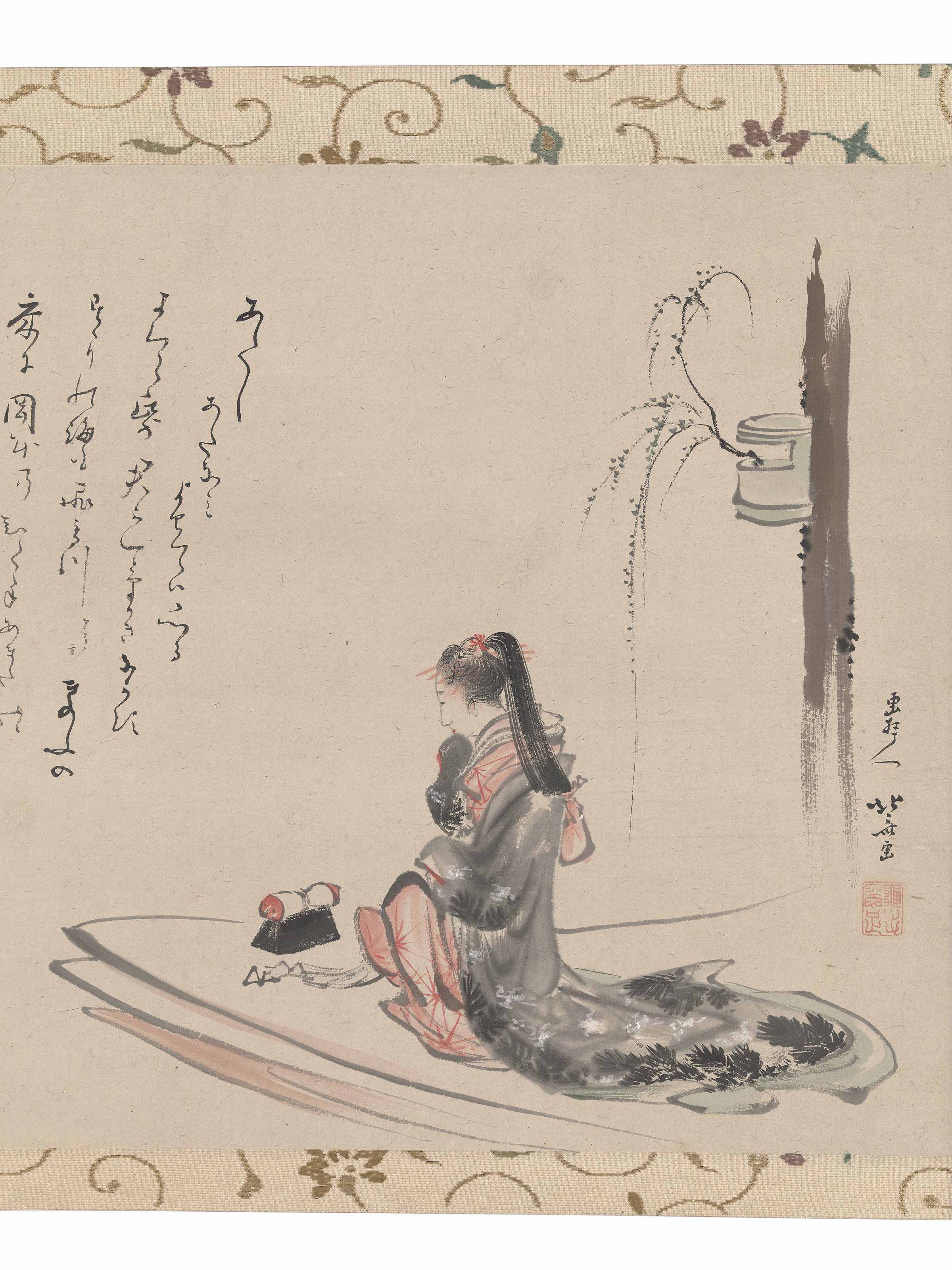 Katsushika Hokusai — Митате Асадзума бунэ (пародия на лодку Асадзума), 1804-05, изображение 3