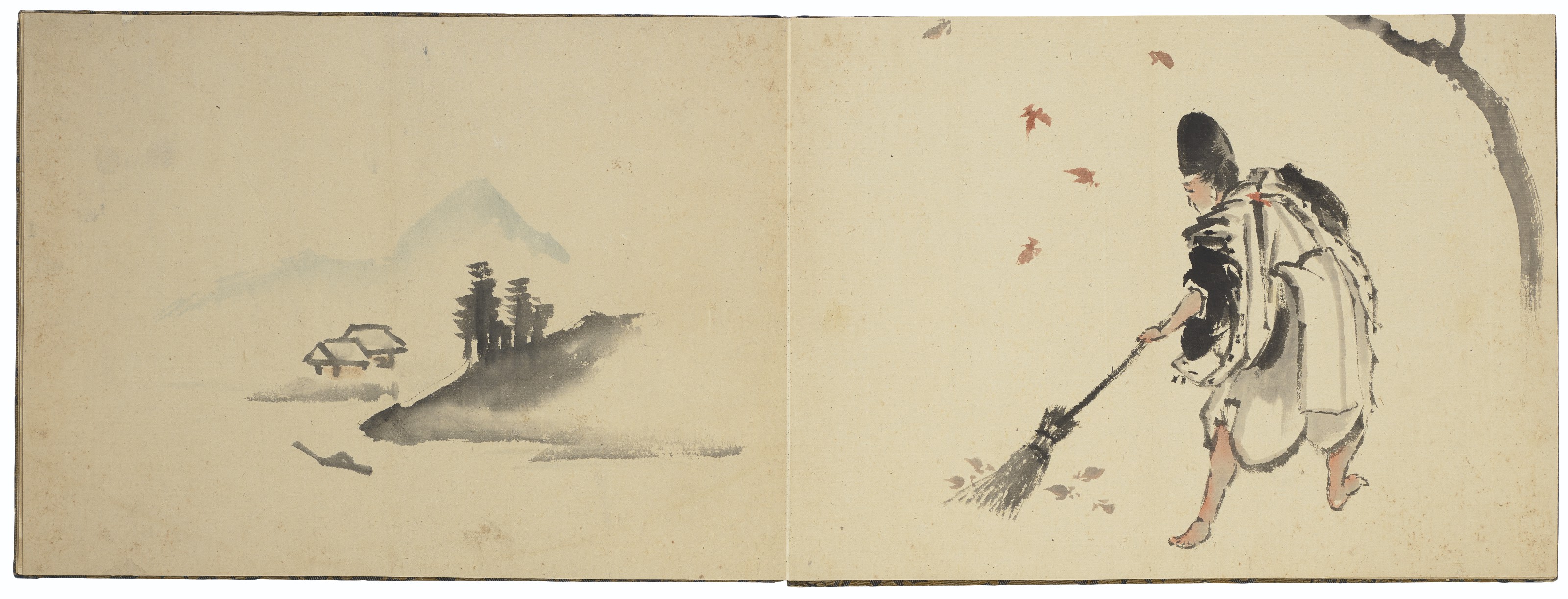 Katsushika Hokusai — Рисунки цветов, птиц и фигур, изображение 11