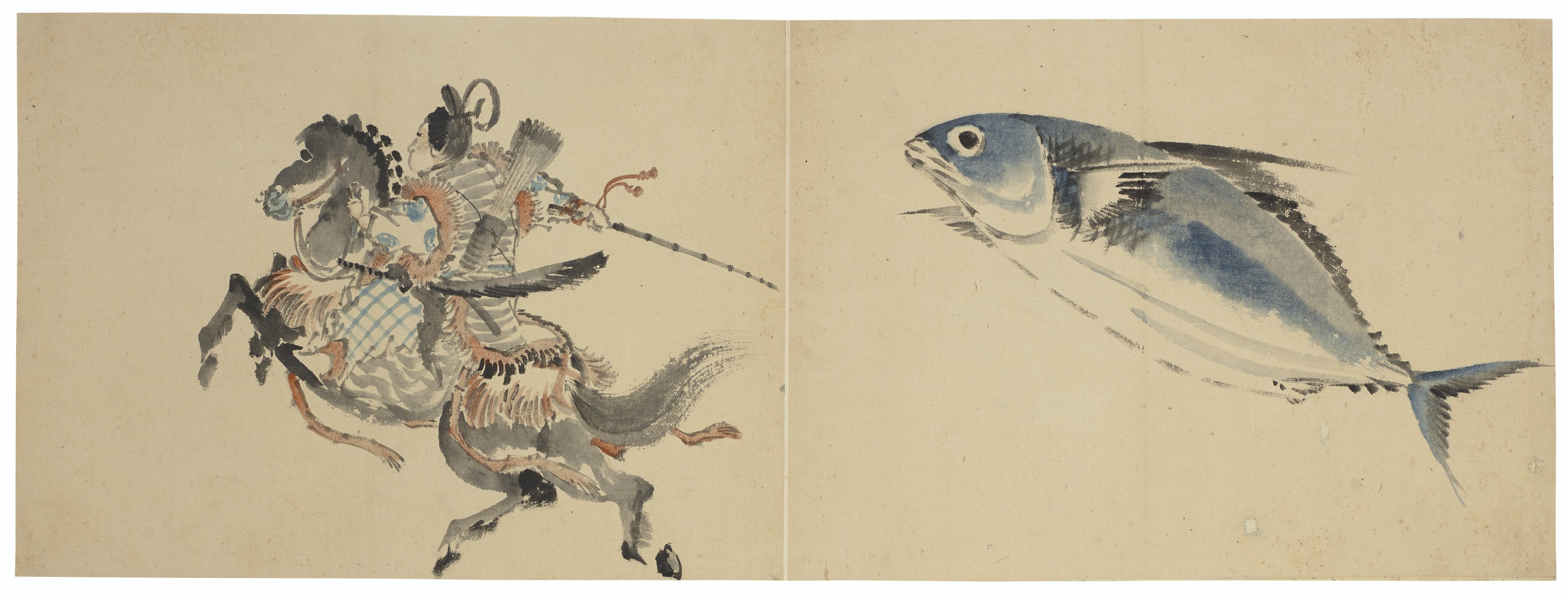 Katsushika Hokusai — Рисунки цветов, птиц и фигур, изображение 7
