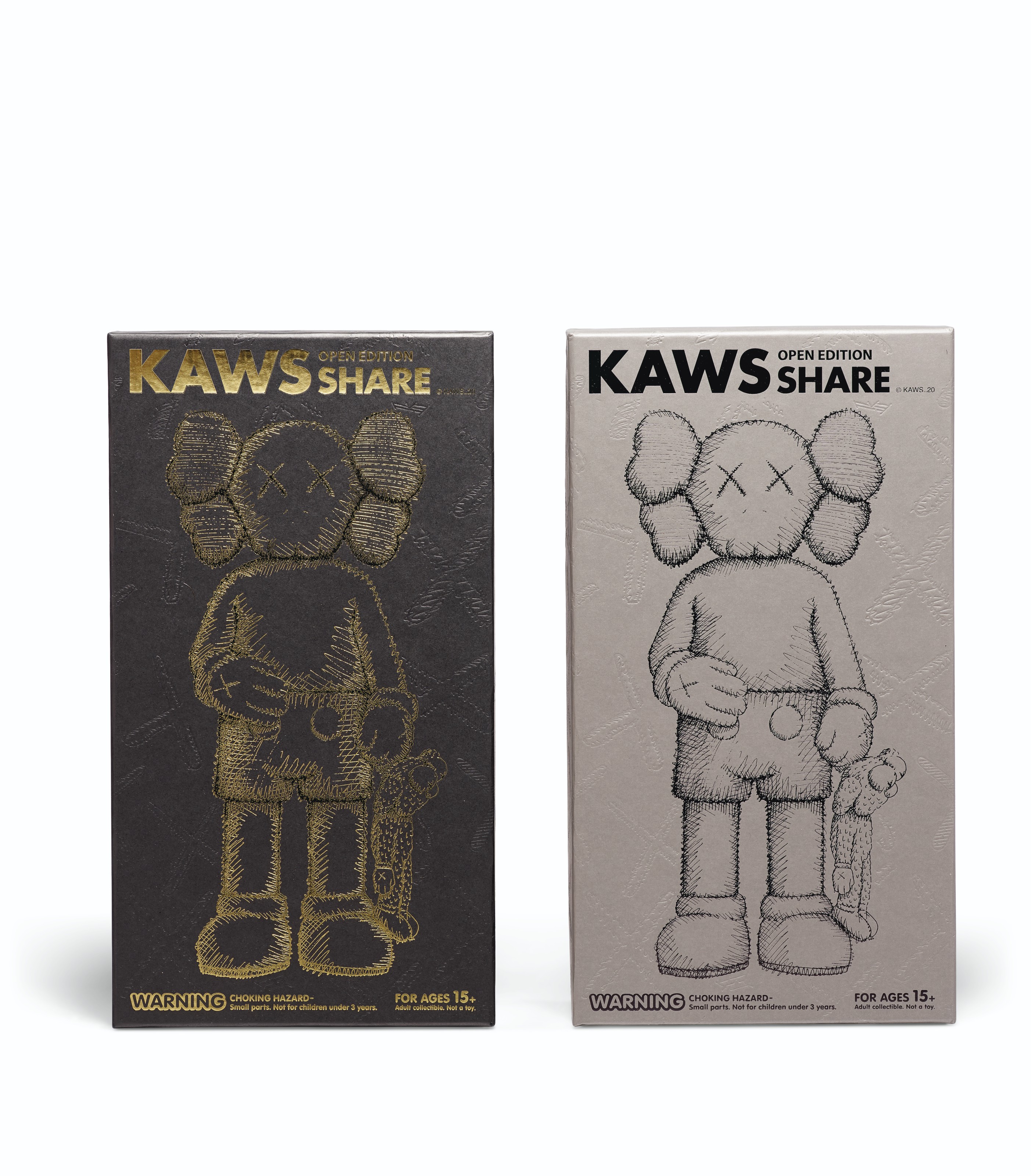 KAWS — ПОДЕЛИТЬСЯ (ЧЕРНЫЙ) и ПОДЕЛИТЬСЯ (КОРИЧНЕВЫЙ), изображение 3