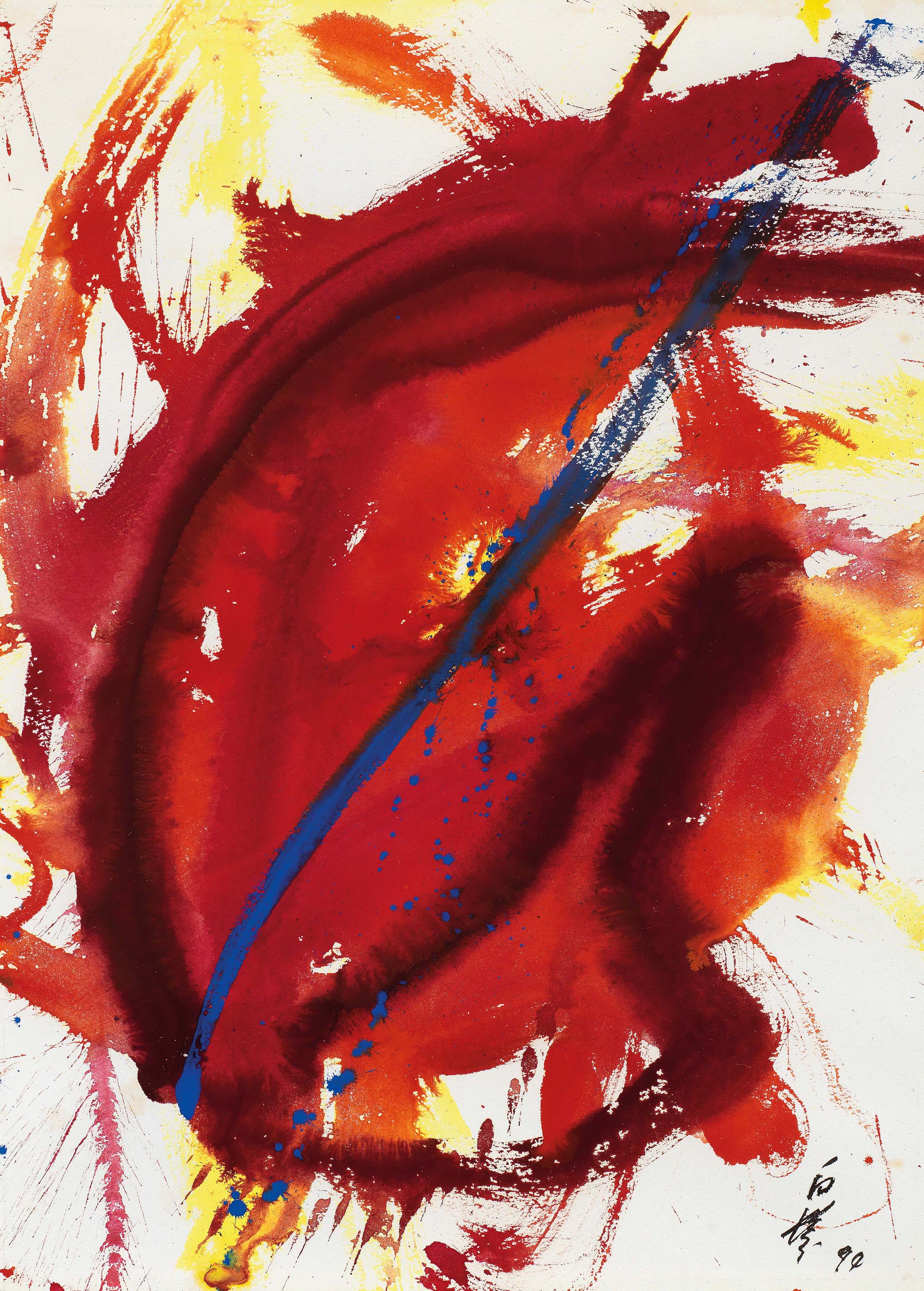Kazuo Shiraga — Аканегумо (Красное облако Марены)