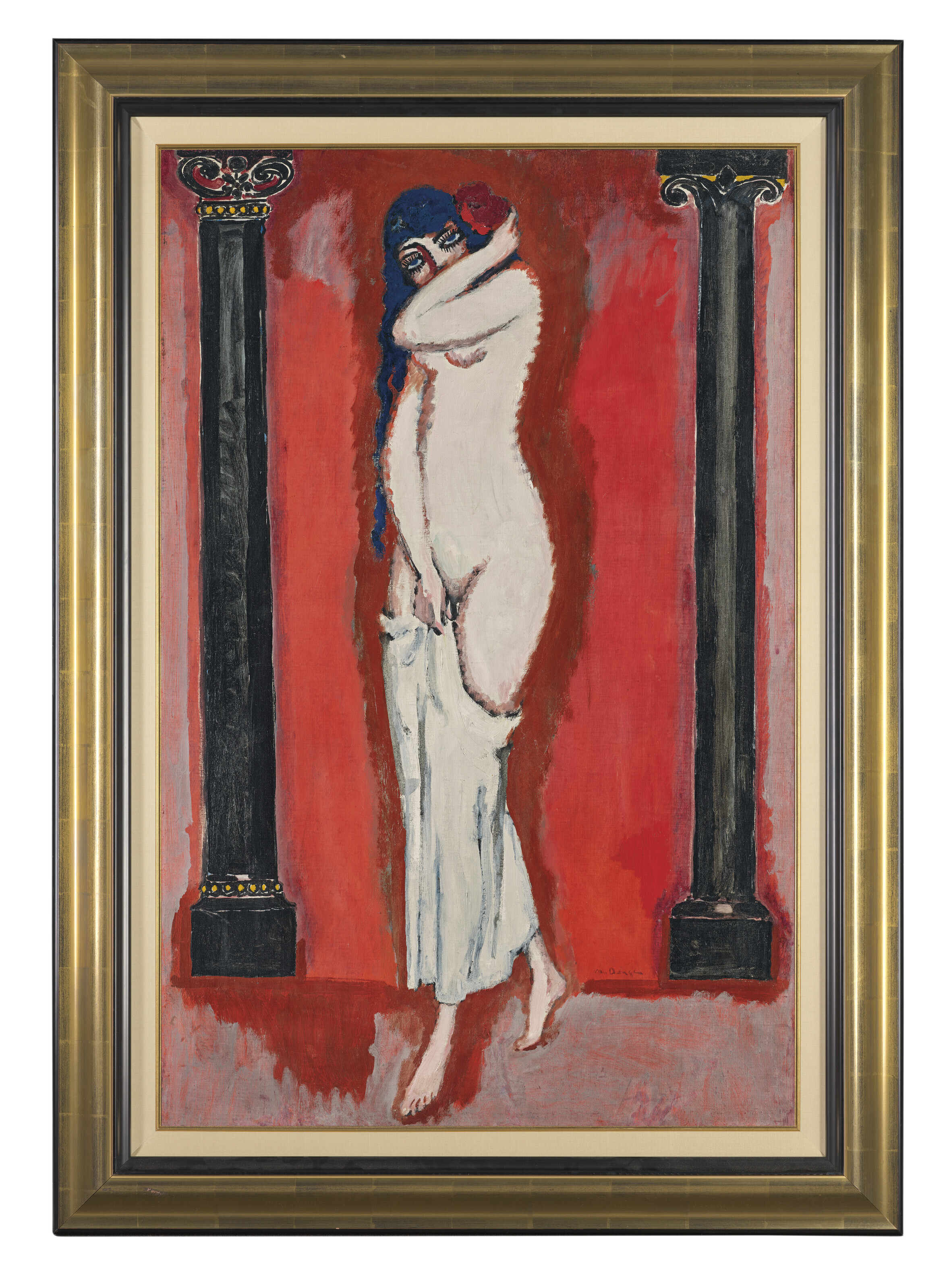 Kees van Dongen — Женщина с колоннами или ну, с колоннами или ну, с розами, изображение 4