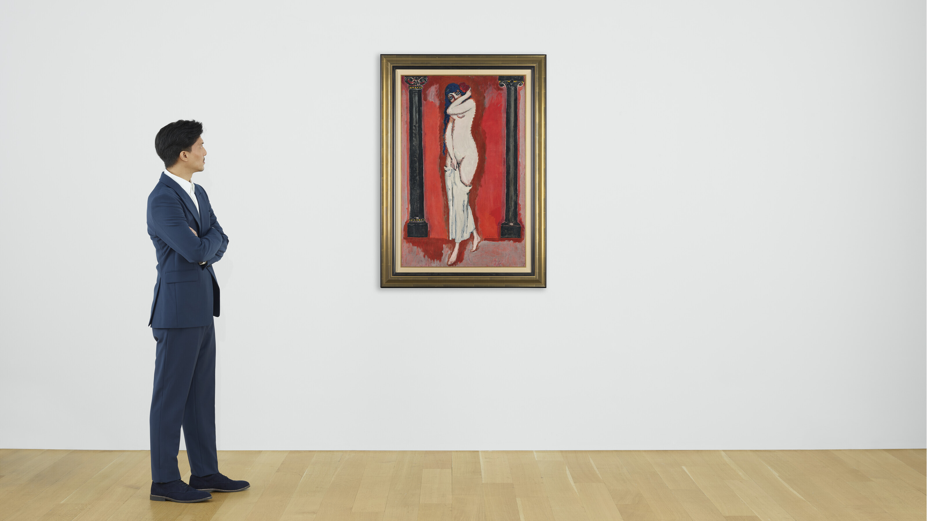 Kees van Dongen — Женщина с колоннами или ну, с колоннами или ну, с розами, изображение 7