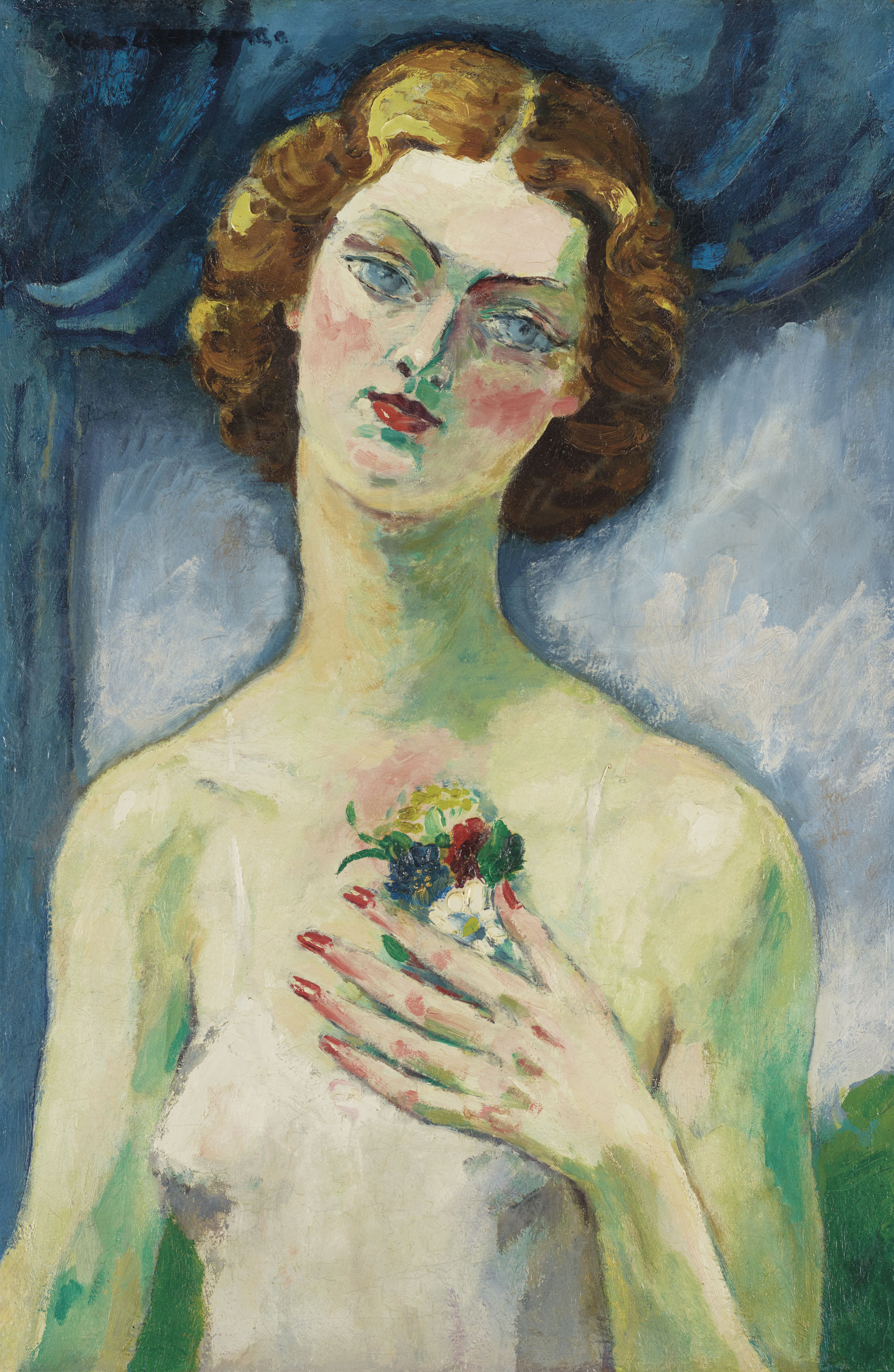 Kees van Dongen — Молодая женщина с маленьким букетом
