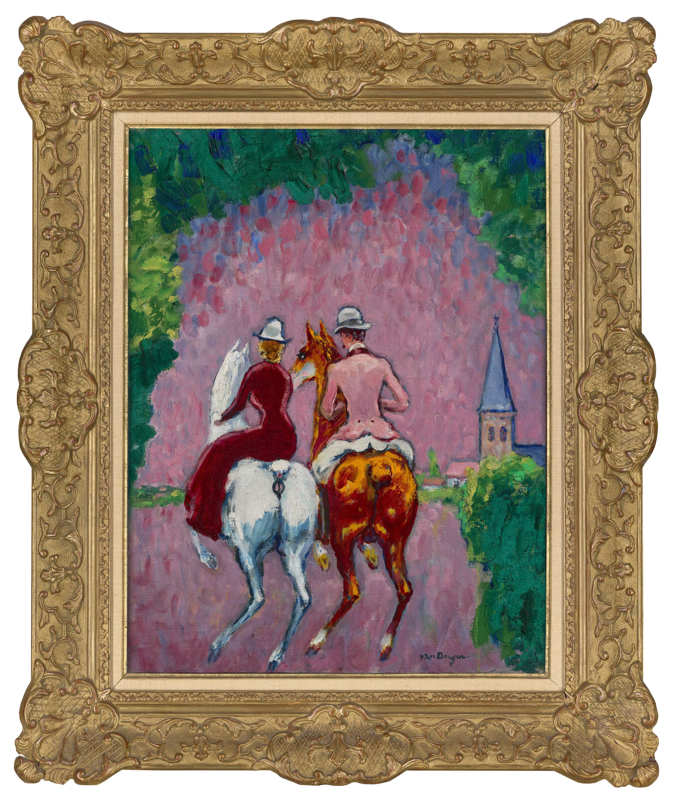 Kees van Dongen — Двое кавалеров в лесу, изображение 2