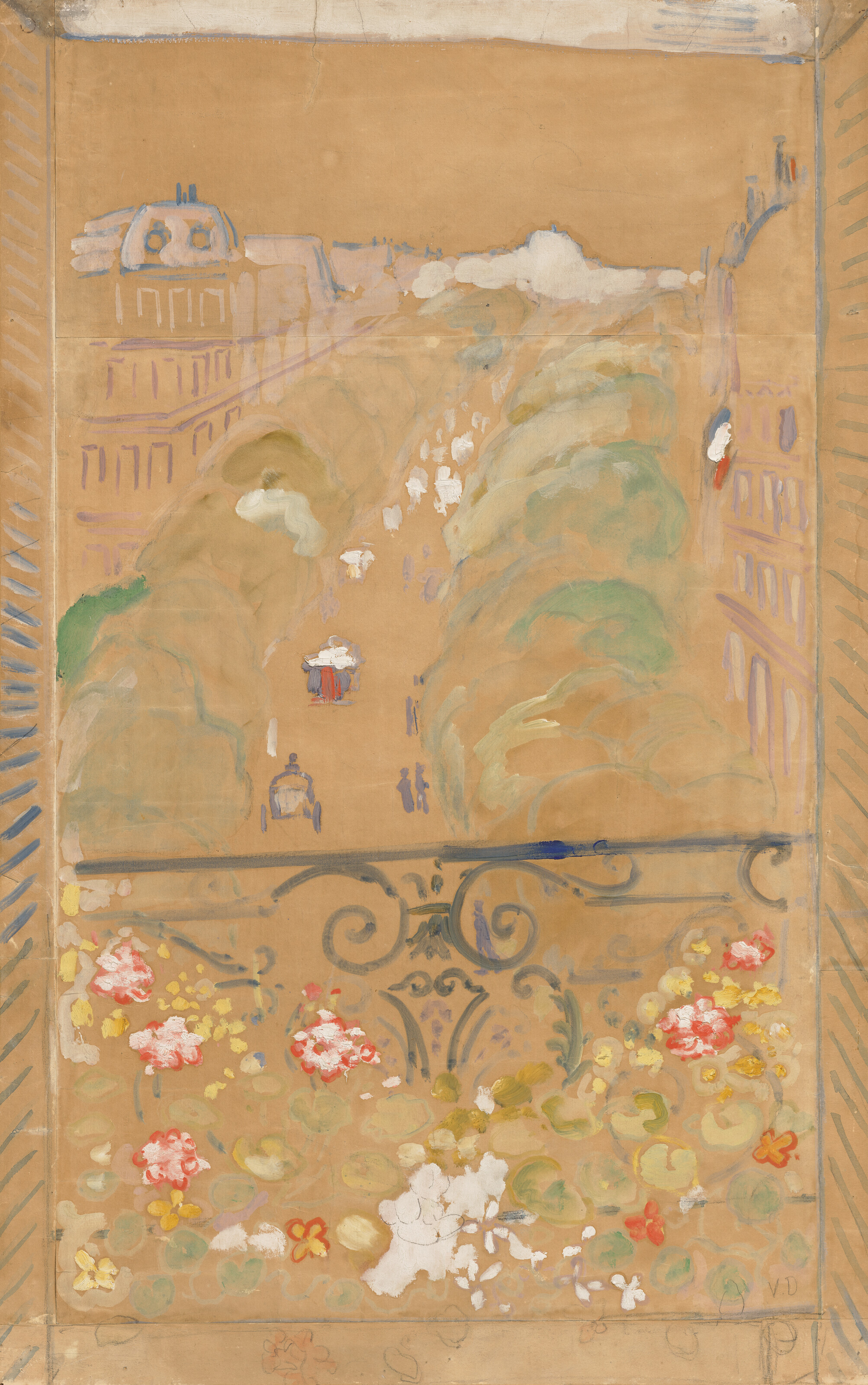 Kees van Dongen — На авеню Монтень в Париже