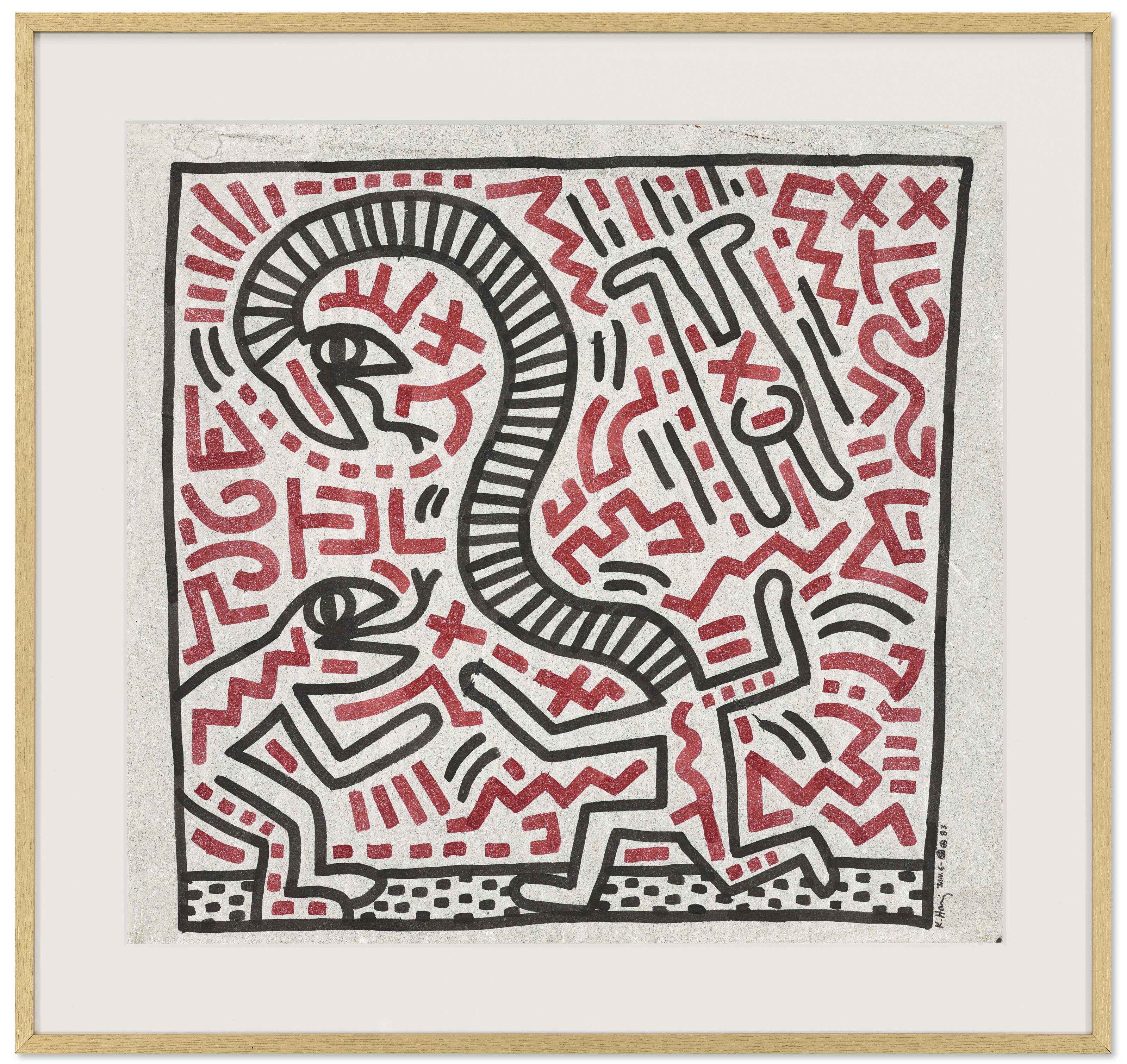 Keith Haring — Без названия (Змея), изображение 2