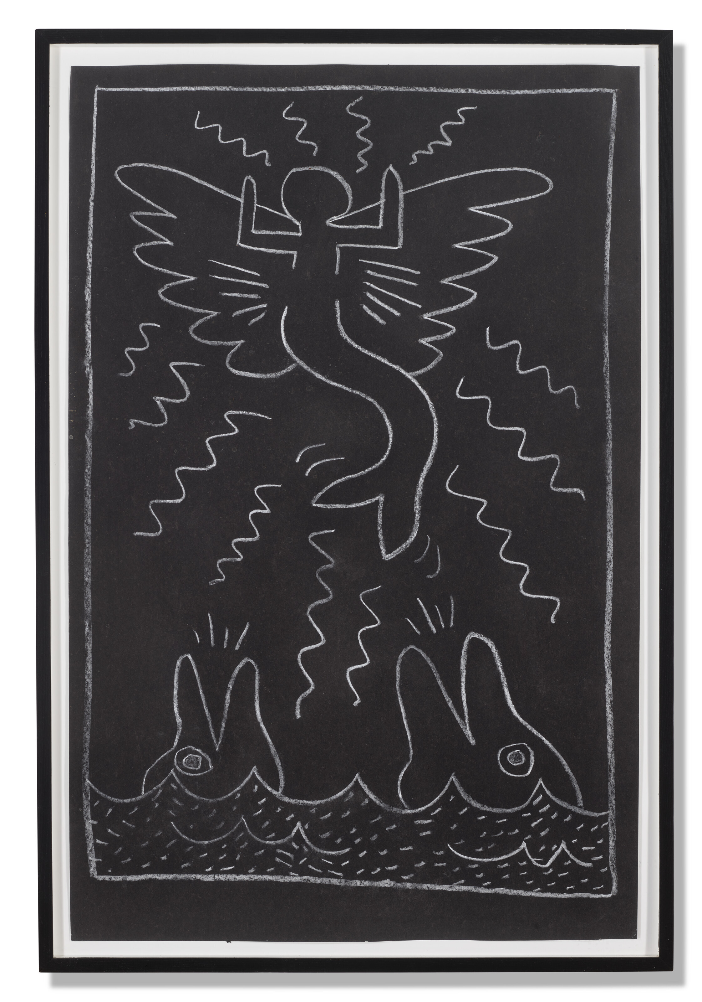Keith Haring — Без названия (Рисунок мелом в метро), изображение 2