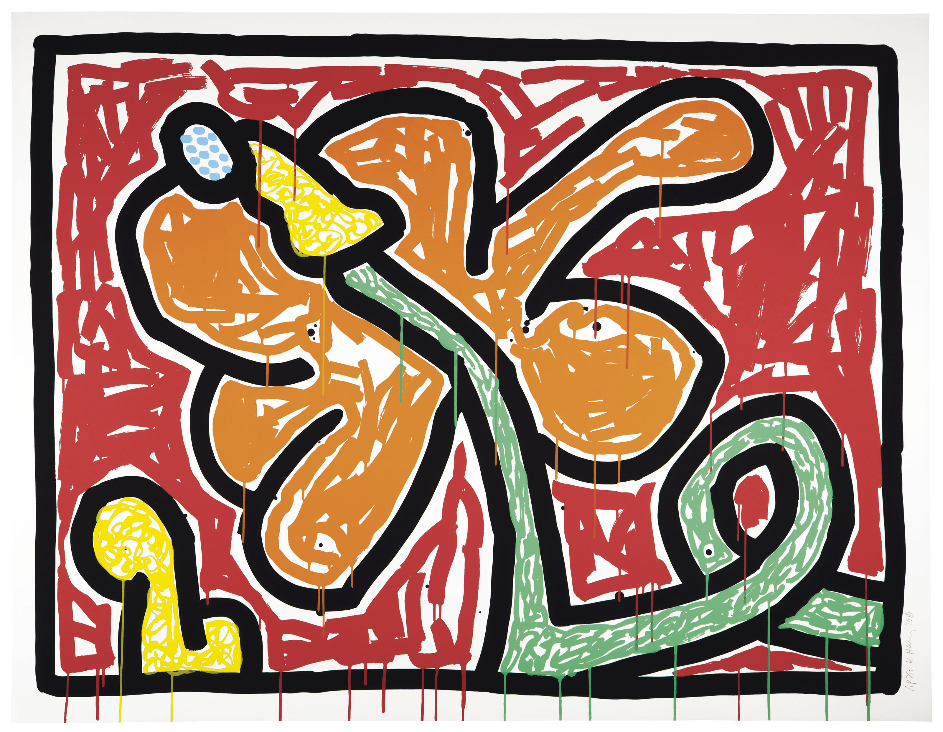 Keith Haring — Цветки 1-5, изображение 2