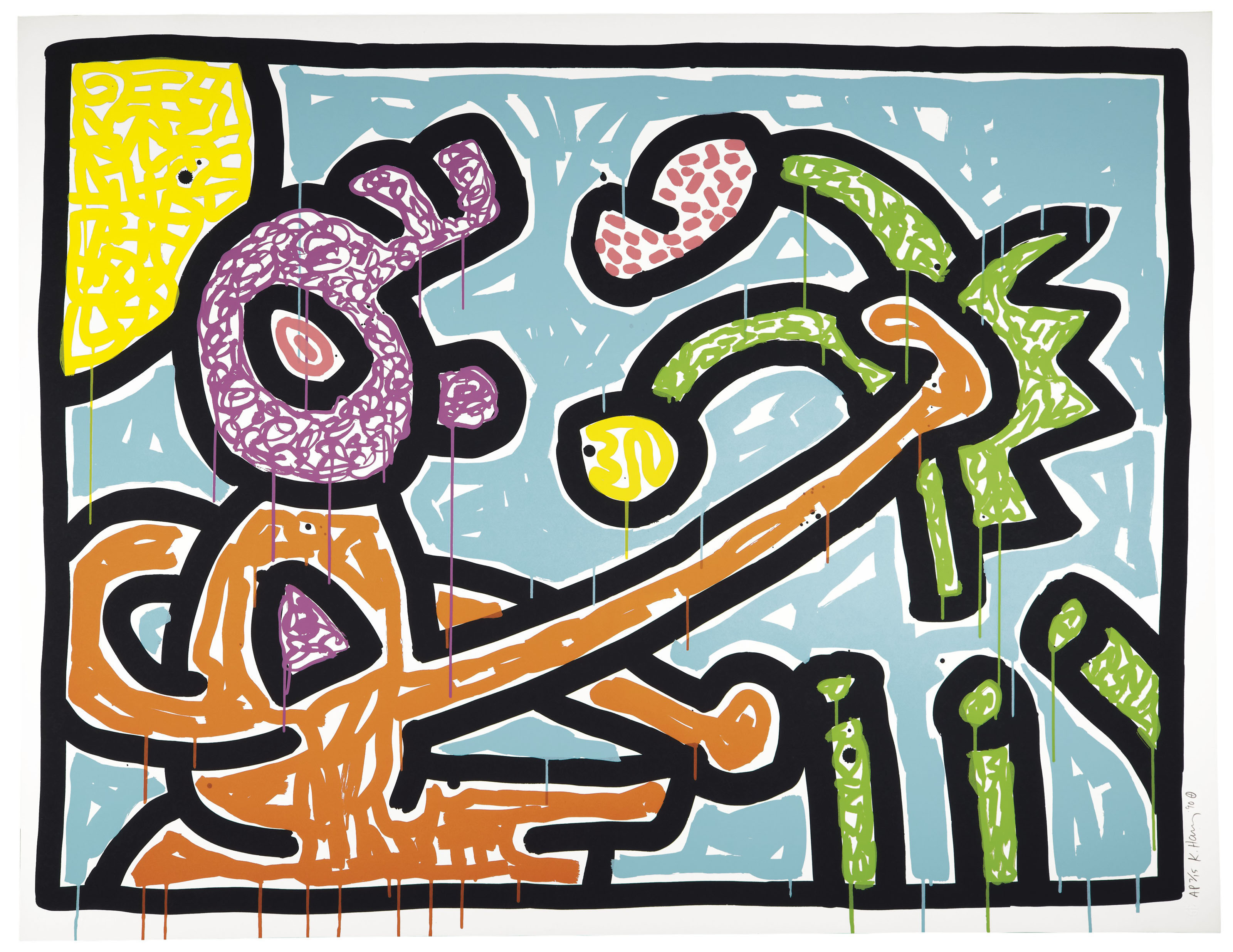 Keith Haring — Цветки 1-5, изображение 3