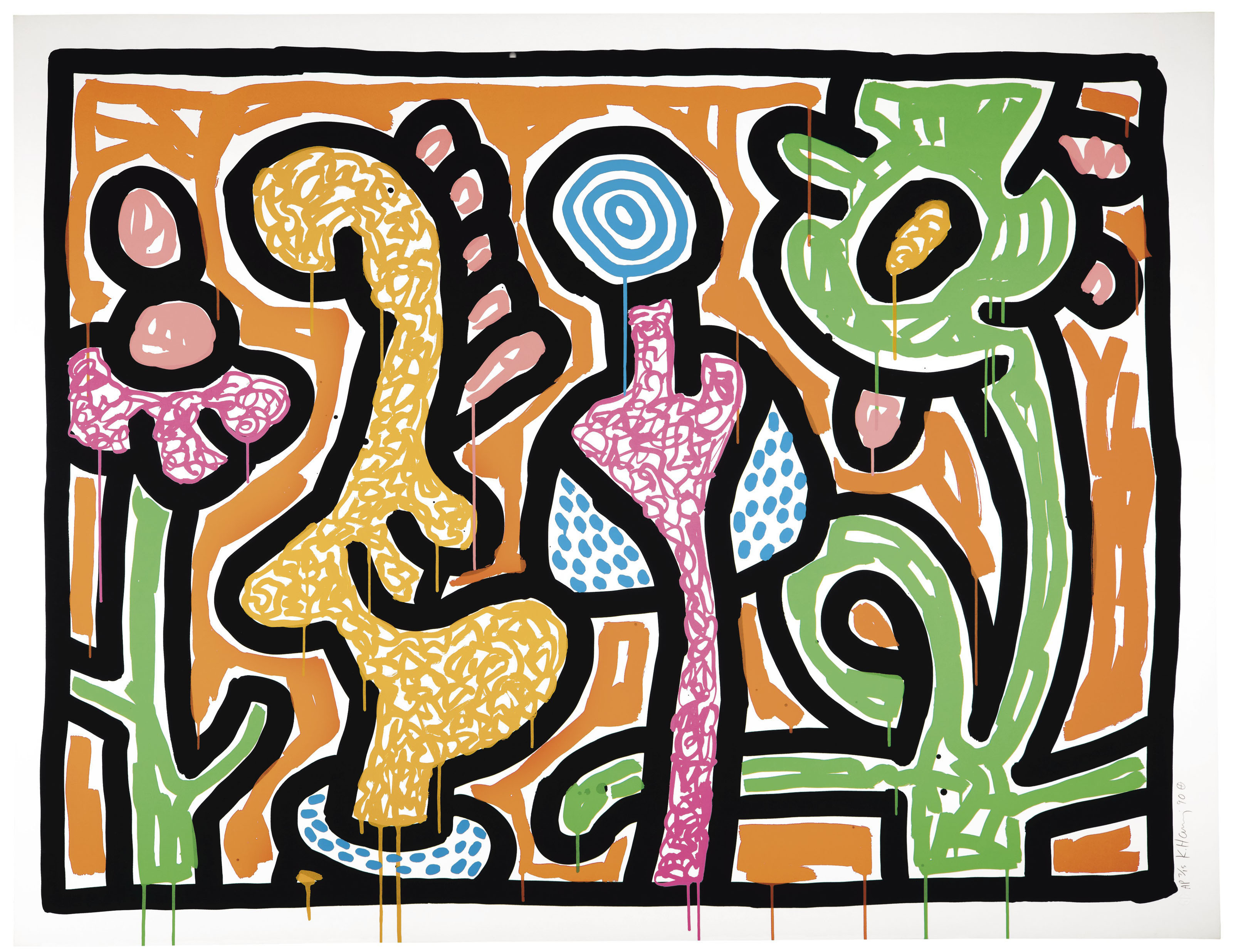 Keith Haring — Цветки 1-5, изображение 6