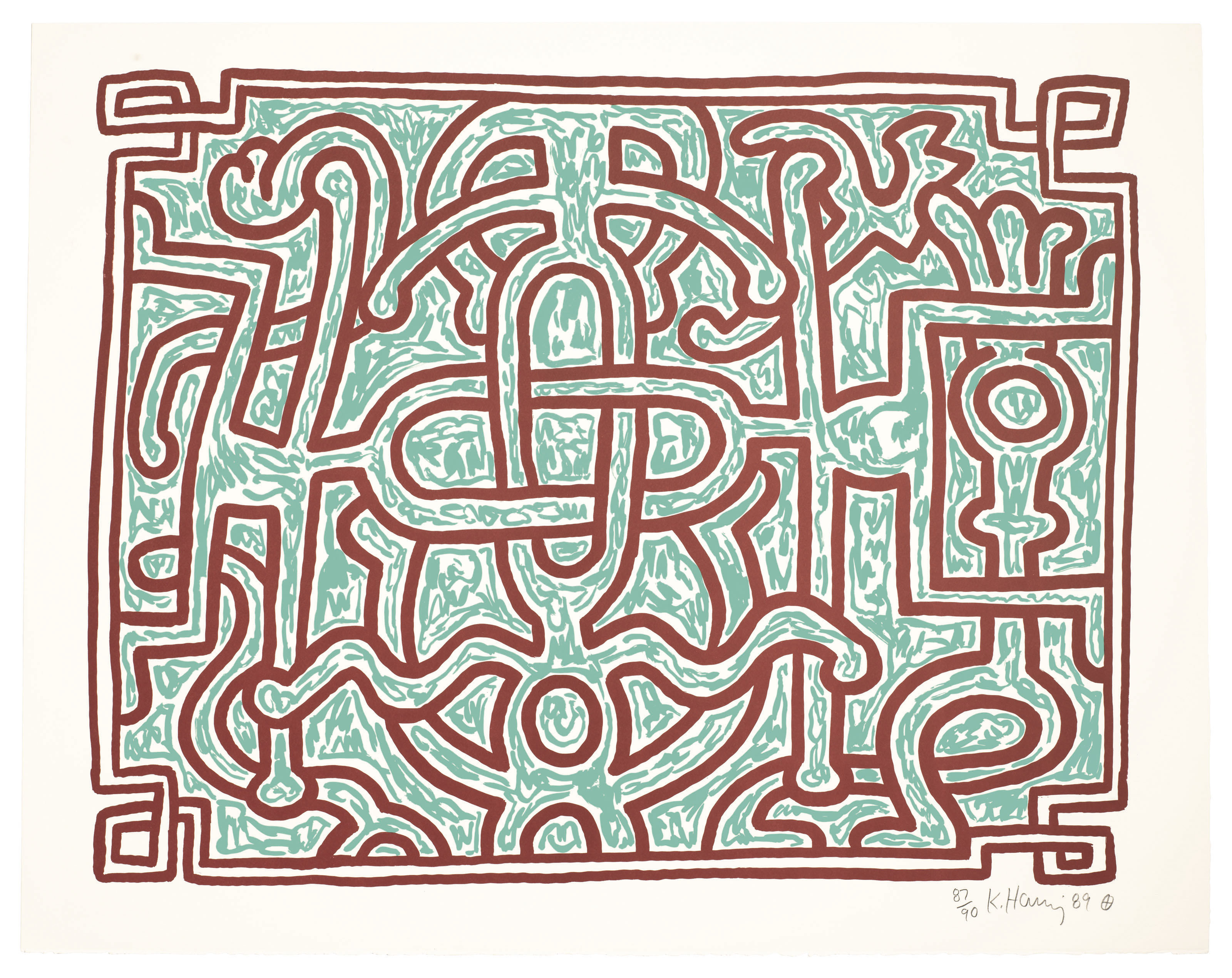 Keith Haring — Шоколадный Будда 1-5, изображение 6