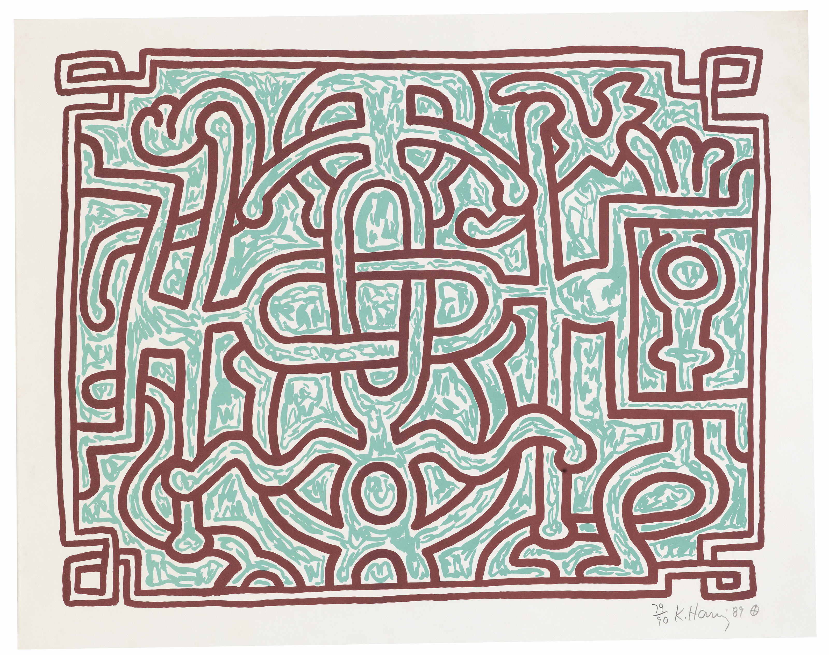 Keith Haring — Шоколадный Будда 1-5, изображение 3