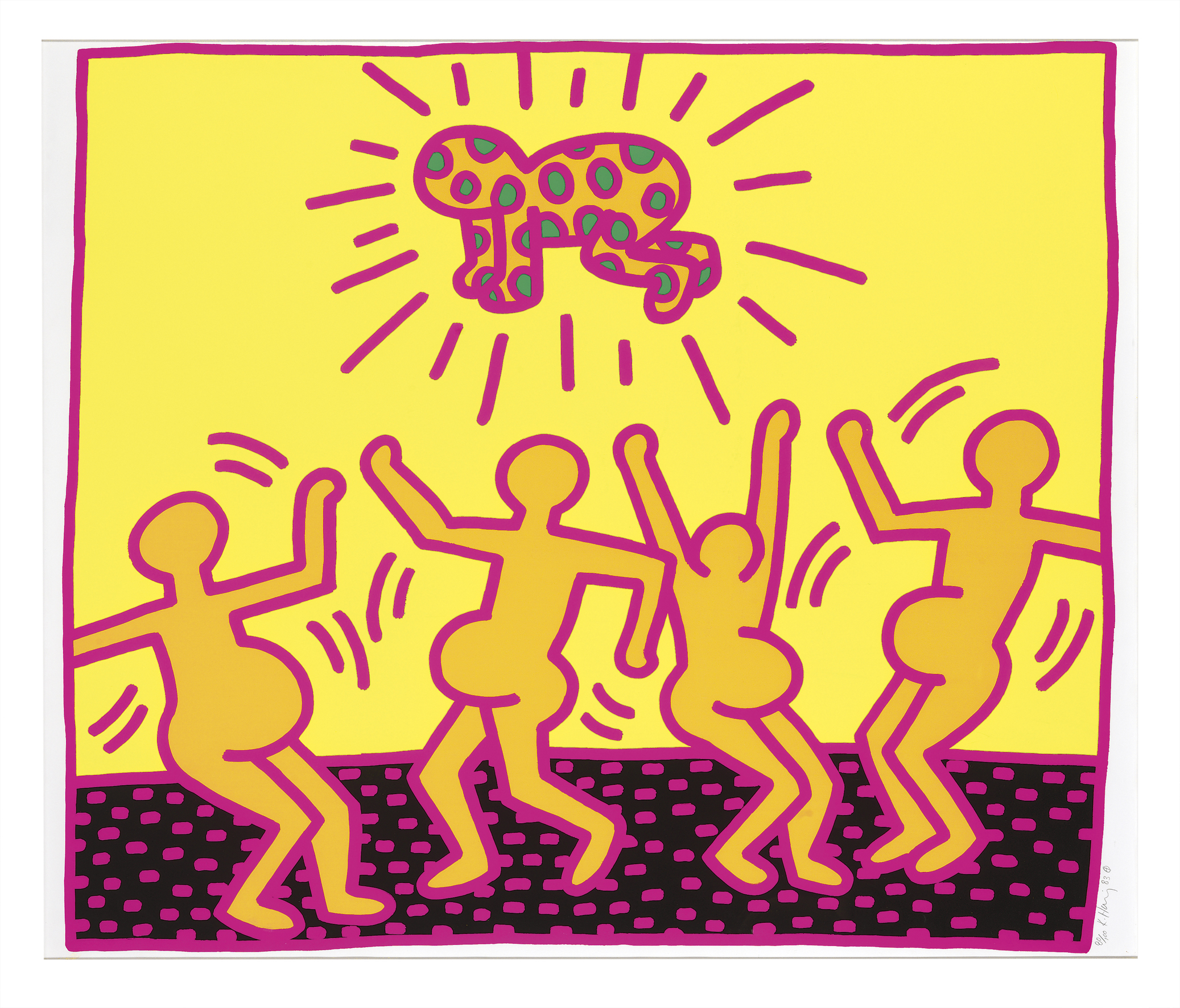 Keith Haring — Без названия 1-5 : одна тарелка