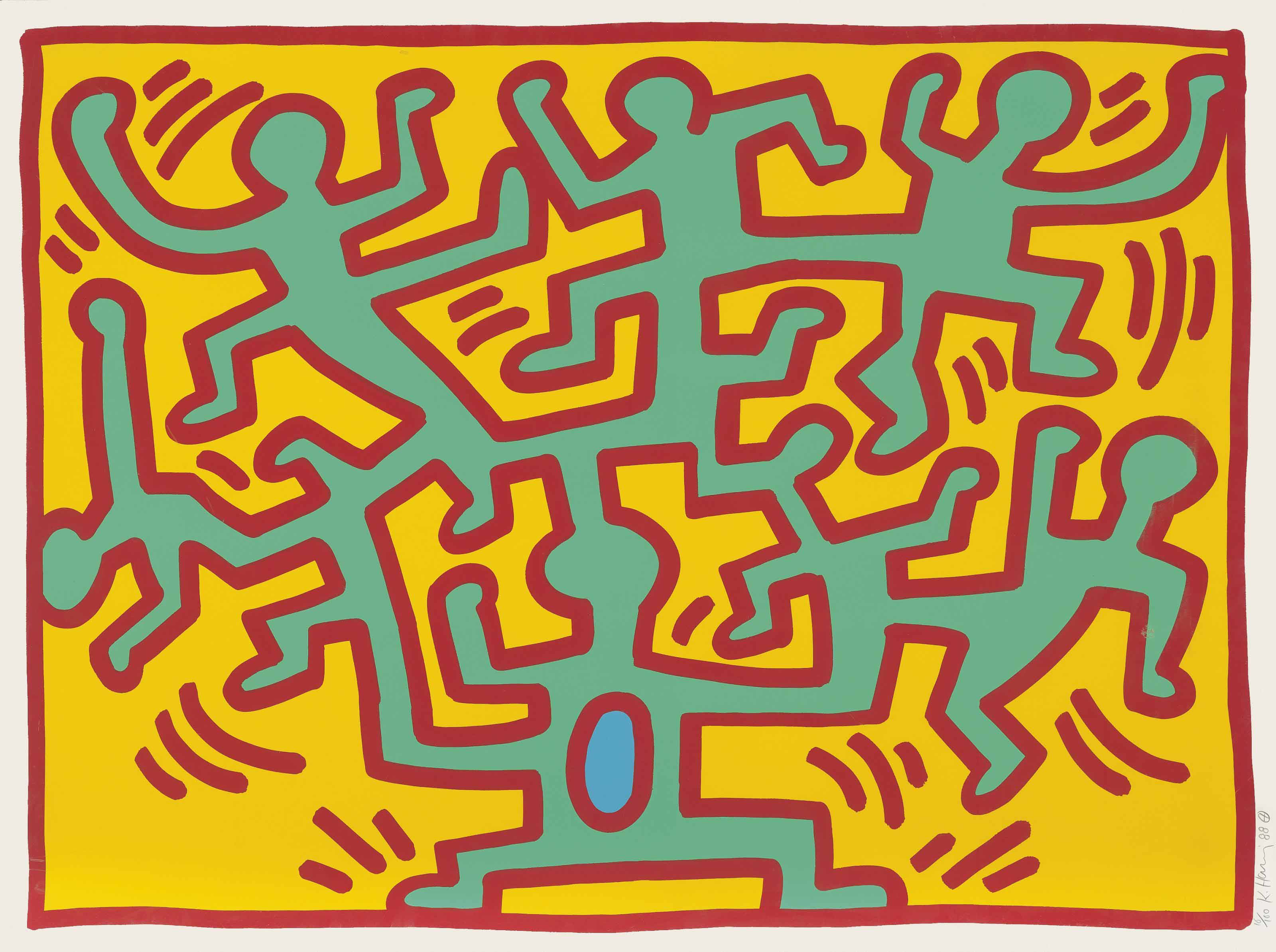 Keith Haring — Одна тарелка из: Растущего