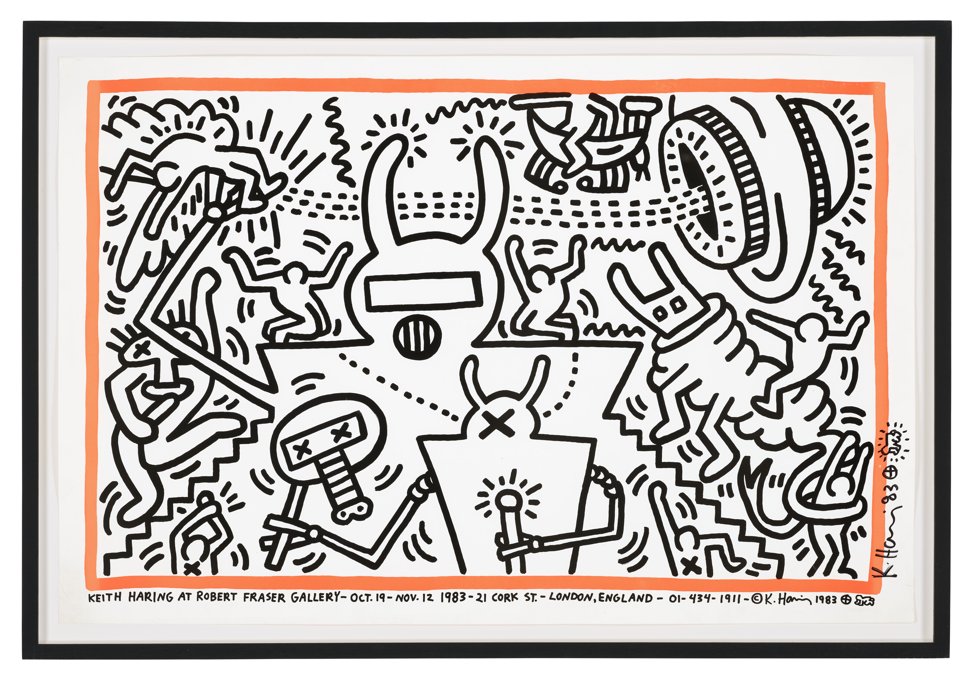 Keith Haring — Кит Харинг в галерее Роберта Фрейзера, 19 октября - 12 ноября 1981, изображение 2
