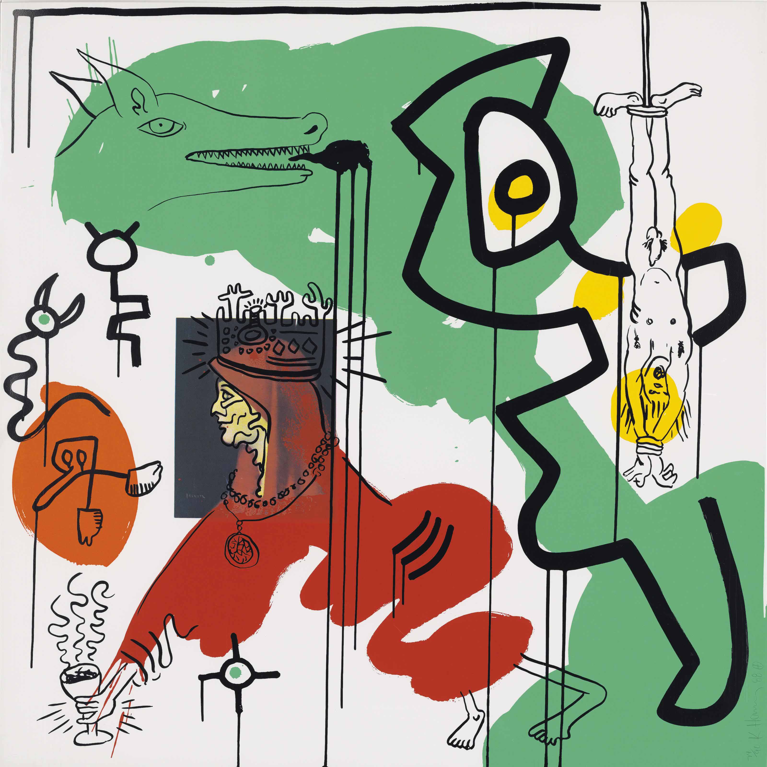 Keith Haring — Одна тарелка из фильма "Апокалипсис", изображение 1