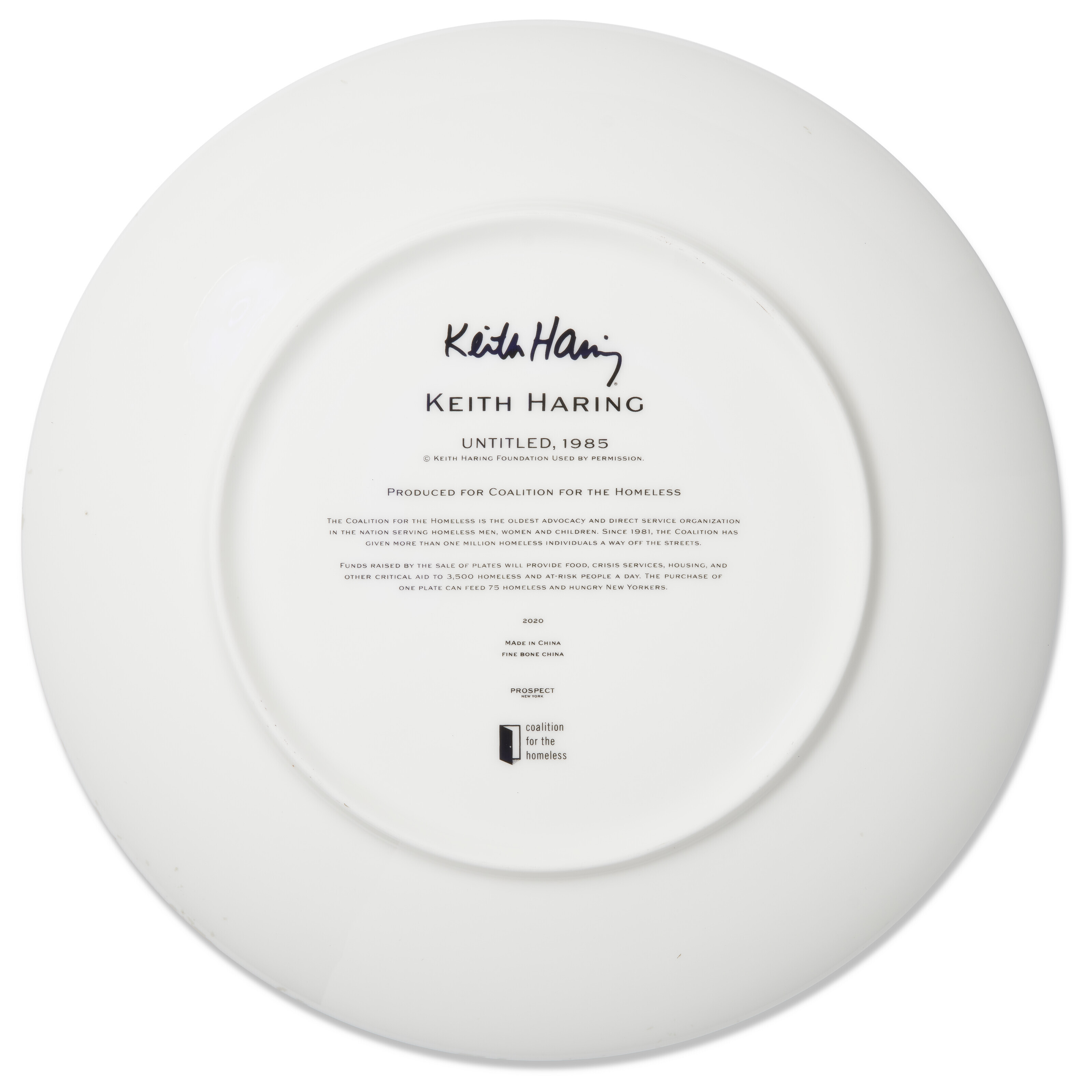 Keith Haring — Без названия, из проекта Artist Plate, изображение 2