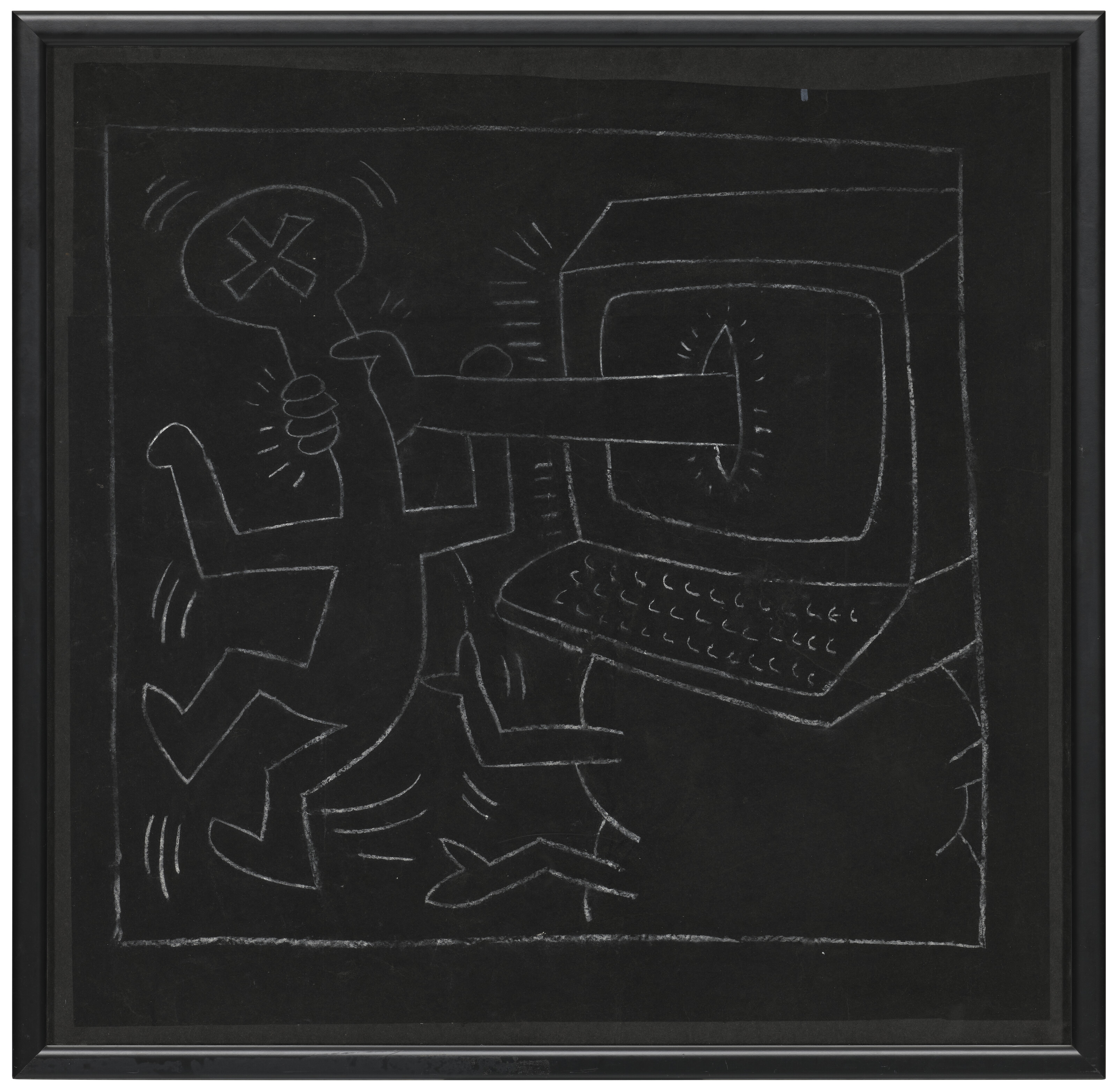 Keith Haring — Без названия (рисунок в метро), изображение 2