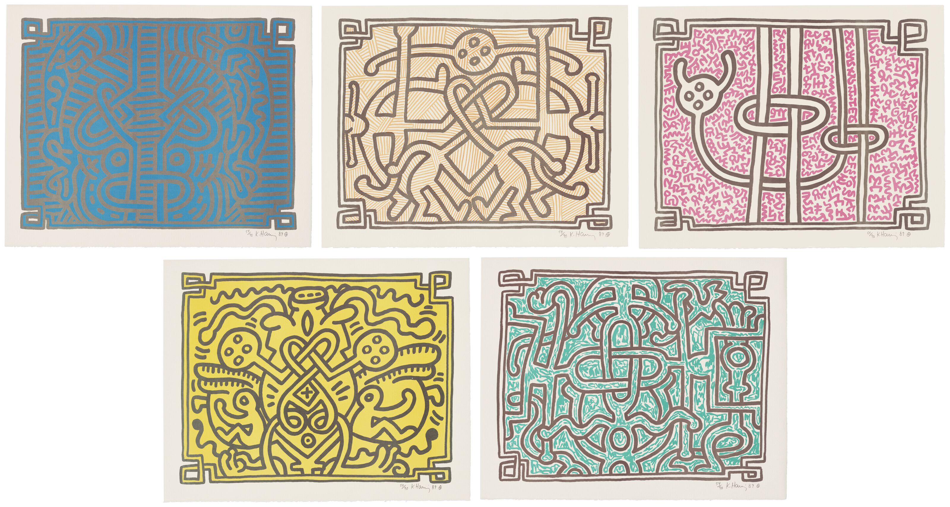 Keith Haring — Шоколадный Будда 1-5