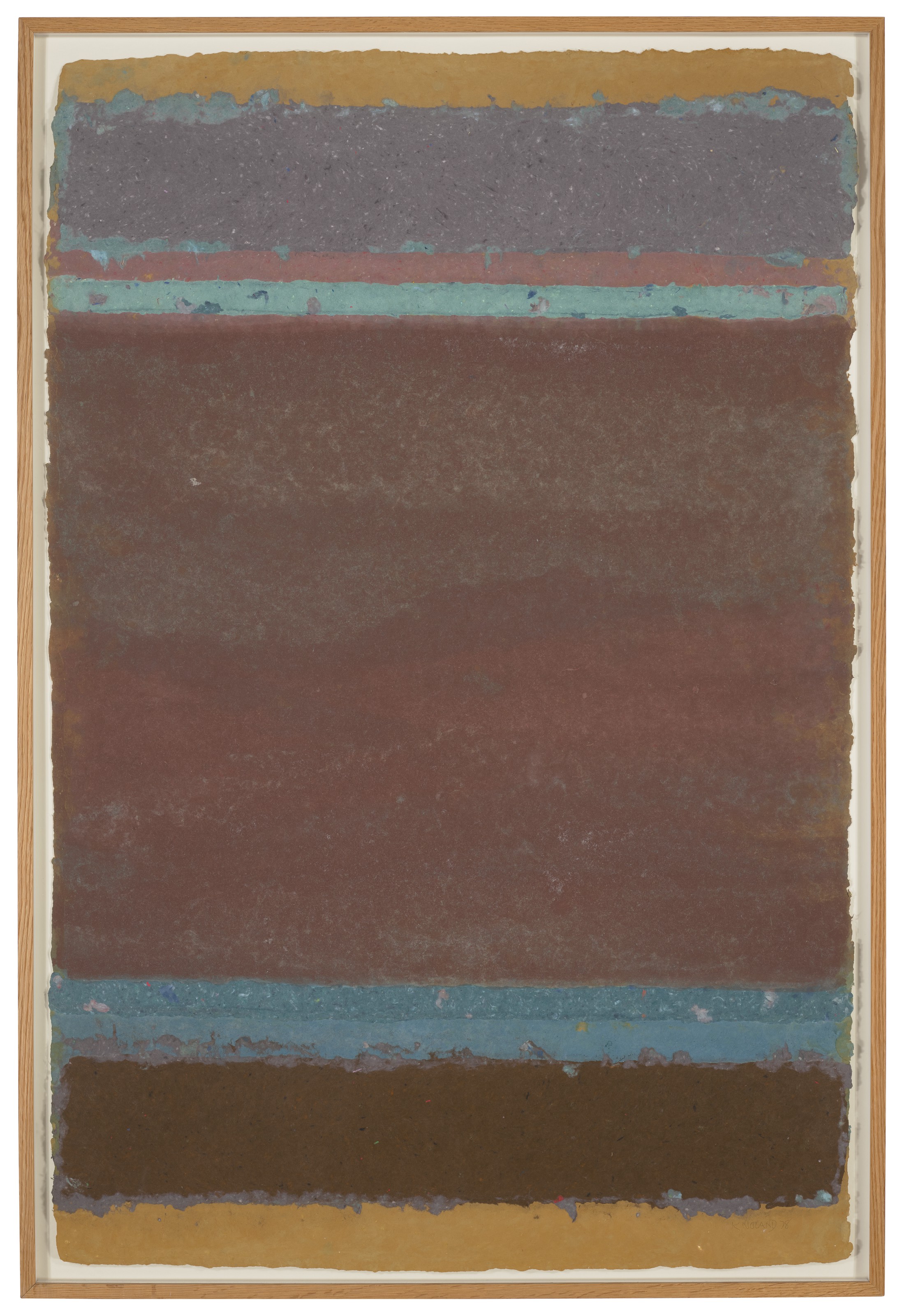 Kenneth Noland — Горизонтальные полосы: Серия III из проекта "Бумага ручной работы", изображение 2