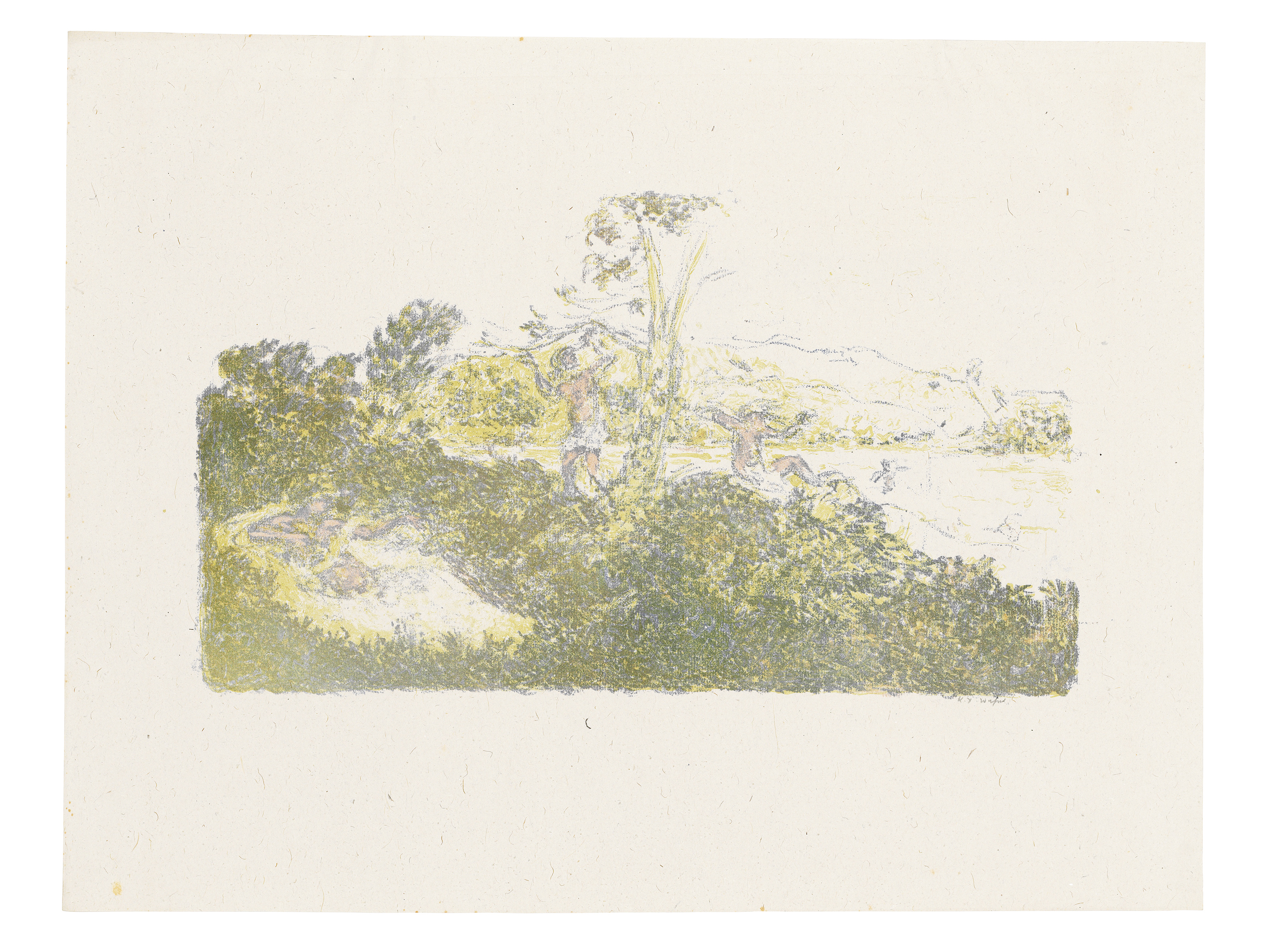 Ker Xavier Roussel — Шесть тарелок, от: L'Album de Paysage, изображение 5