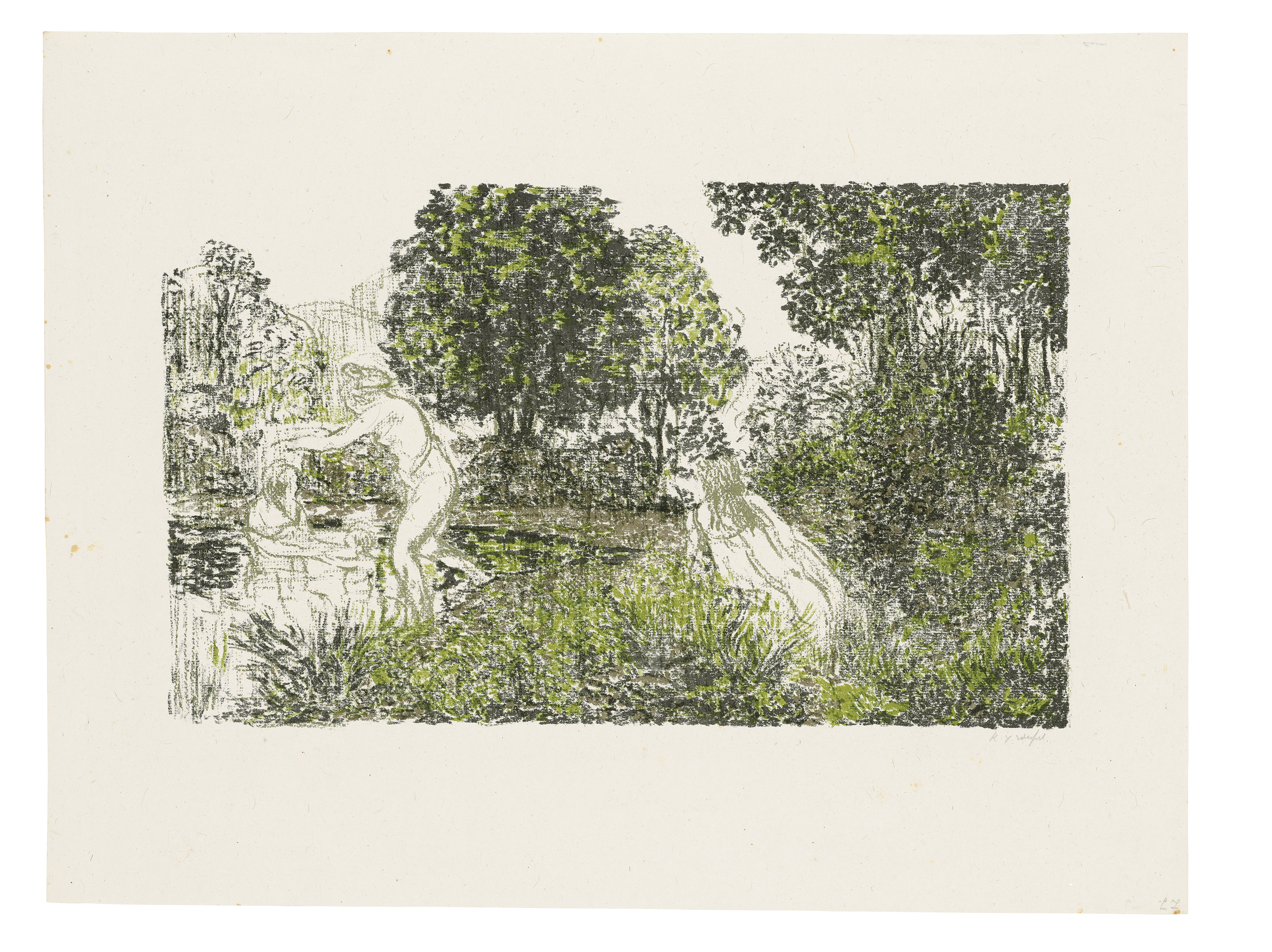 Ker Xavier Roussel — Шесть тарелок, от: L'Album de Paysage, изображение 6