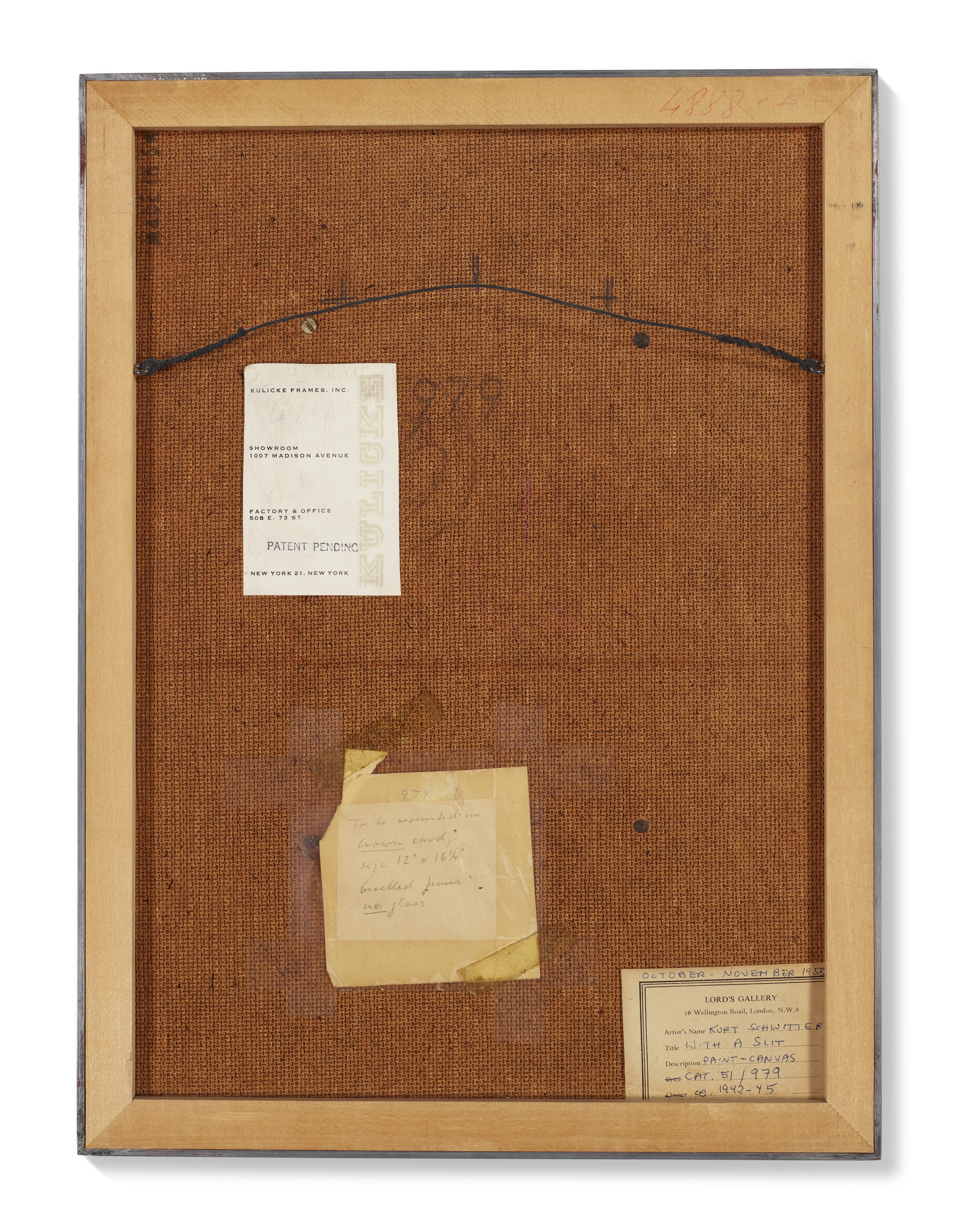 Kurt Schwitters — Оне Титель (Массачусетский технологический институт в Шлице), изображение 3